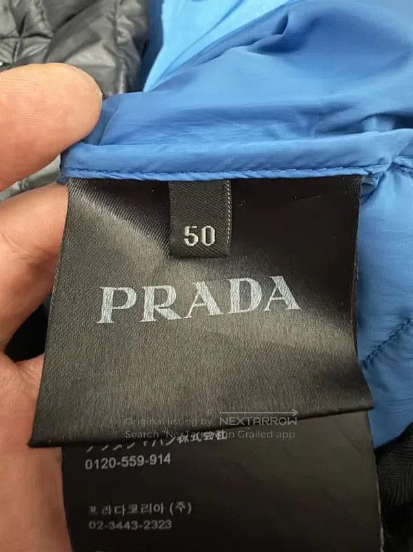 Prada Prada Men's Black Quilted Down Jacket. Size US L / EU 52-54 / 3 - 4 Thumbnail