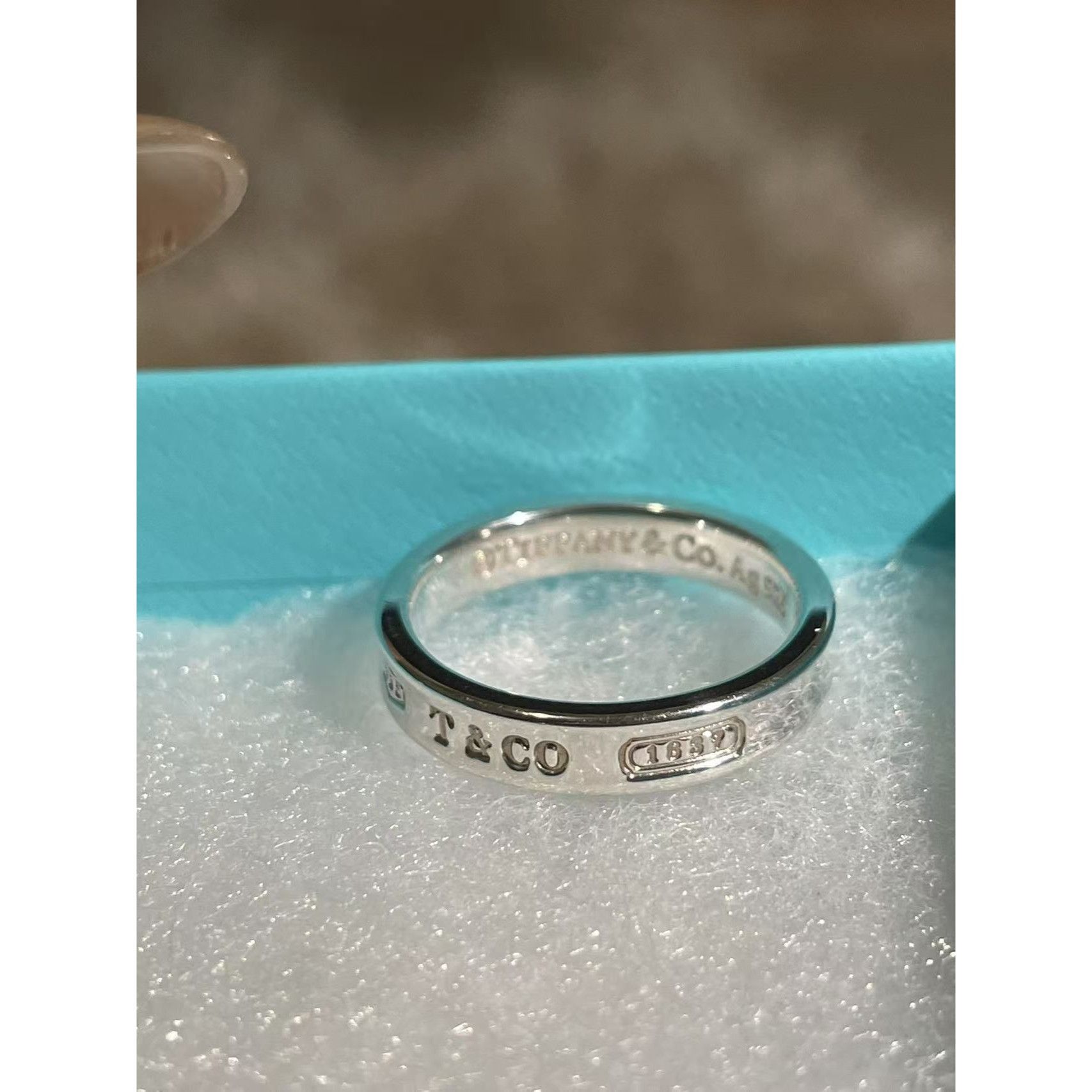 Tiffany & Co. Tiffany & Co. Sterling Silver & 18k Gold Two-Tone 1837 Ring Size ONE SIZE - 8 Thumbnail