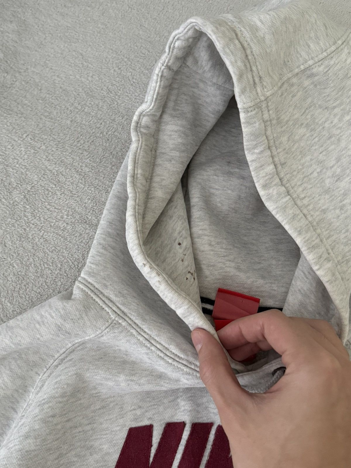 Nike × Vintage Vintage Nike swoosh oversized Y2K hoodie Size US M / EU 48-50 / 2 - 6 Thumbnail