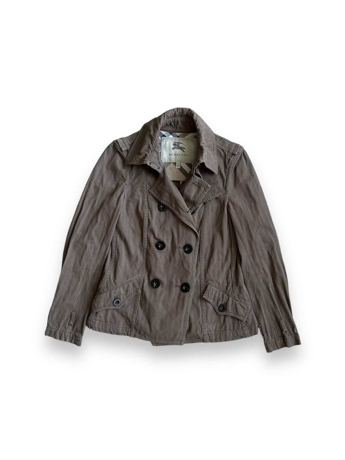 image of Burberry London Women’S Coat in Khaki, Women's (Size Small)