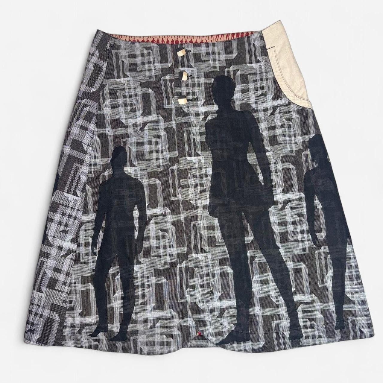 Vintage Archive avant garde trompe l’oeil graphic print skirt Size 32" / US 10 / IT 46 - 1 Thumbnail