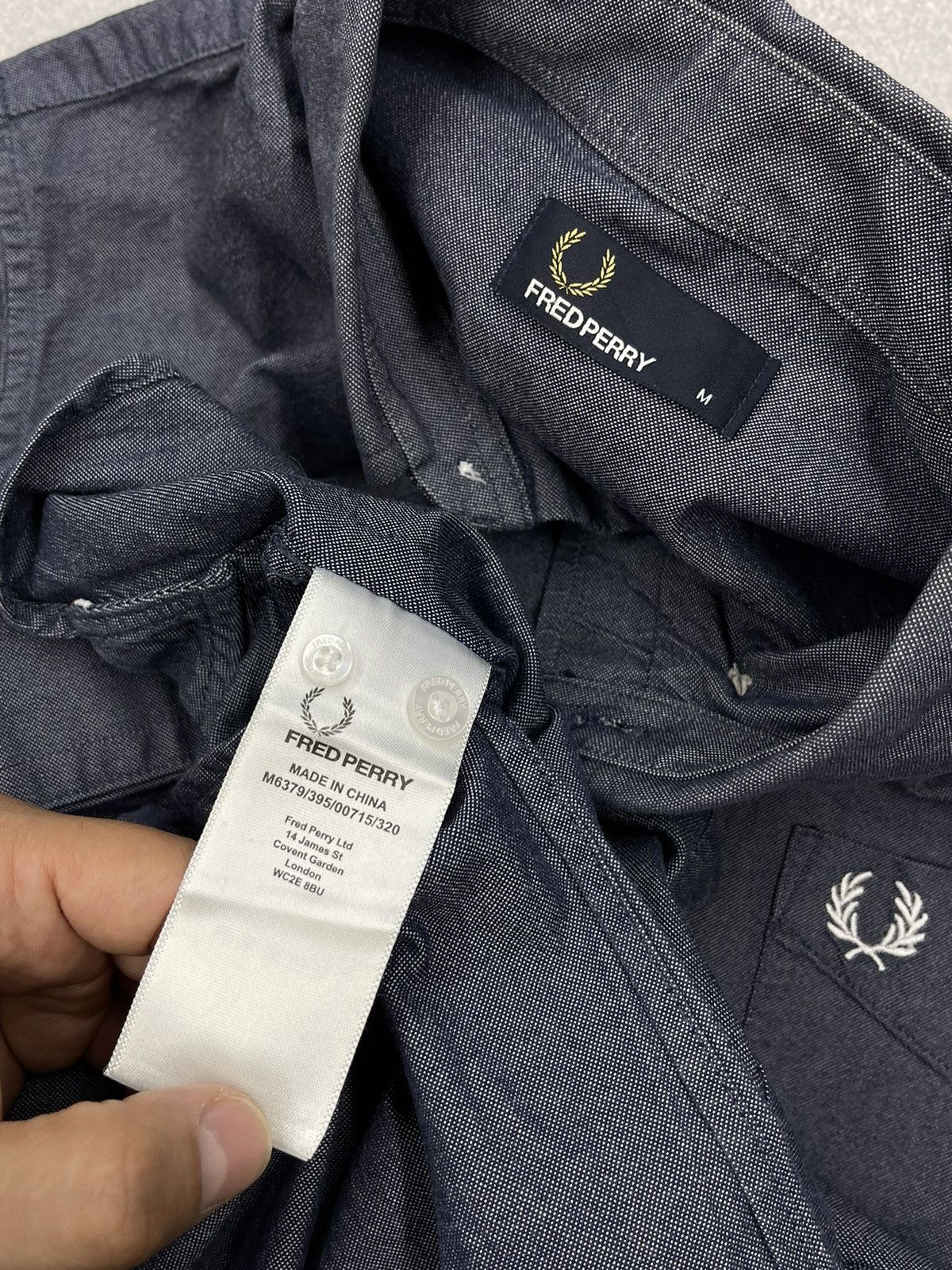 Fred Perry Mens Fred Perry Blue Shirt Size M Size US M / EU 48-50 / 2 - 7 Thumbnail
