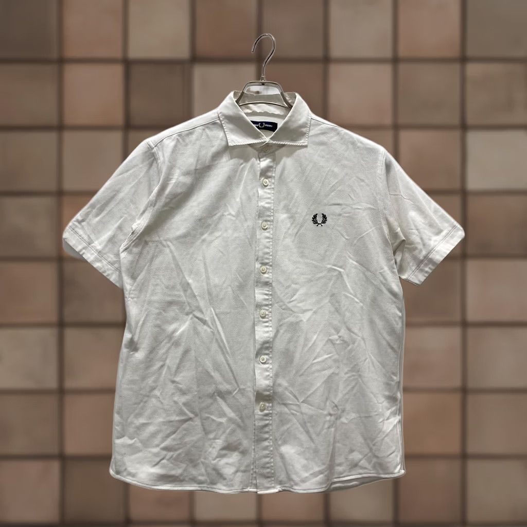 Fred Perry FRED PERRY shirt L White Men Button-Up FZ1904 Size US L / EU 52-54 / 3 - 1 Thumbnail