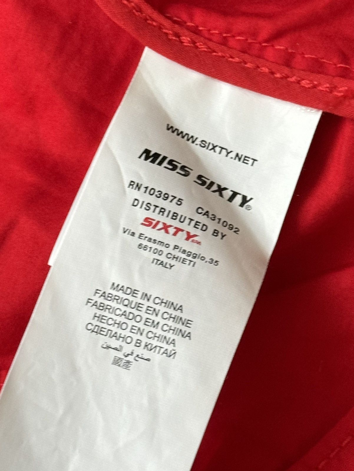 Japanese Brand × Miss Sixty Miss sixty S road motorcycle zip red jacket Avantgarde Size S / US 4 / IT 40 - 14 Thumbnail