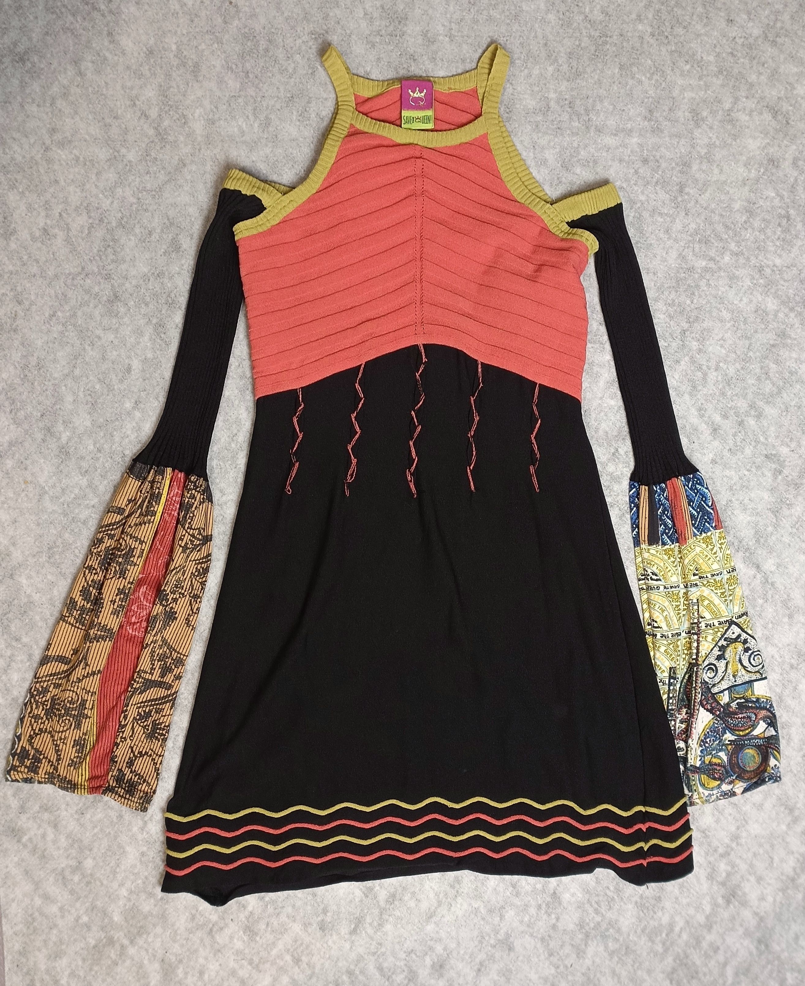 Designer Save The Queen Abstract Print Dress size M Size M / US 6-8 / IT 42-44 - 6 Thumbnail