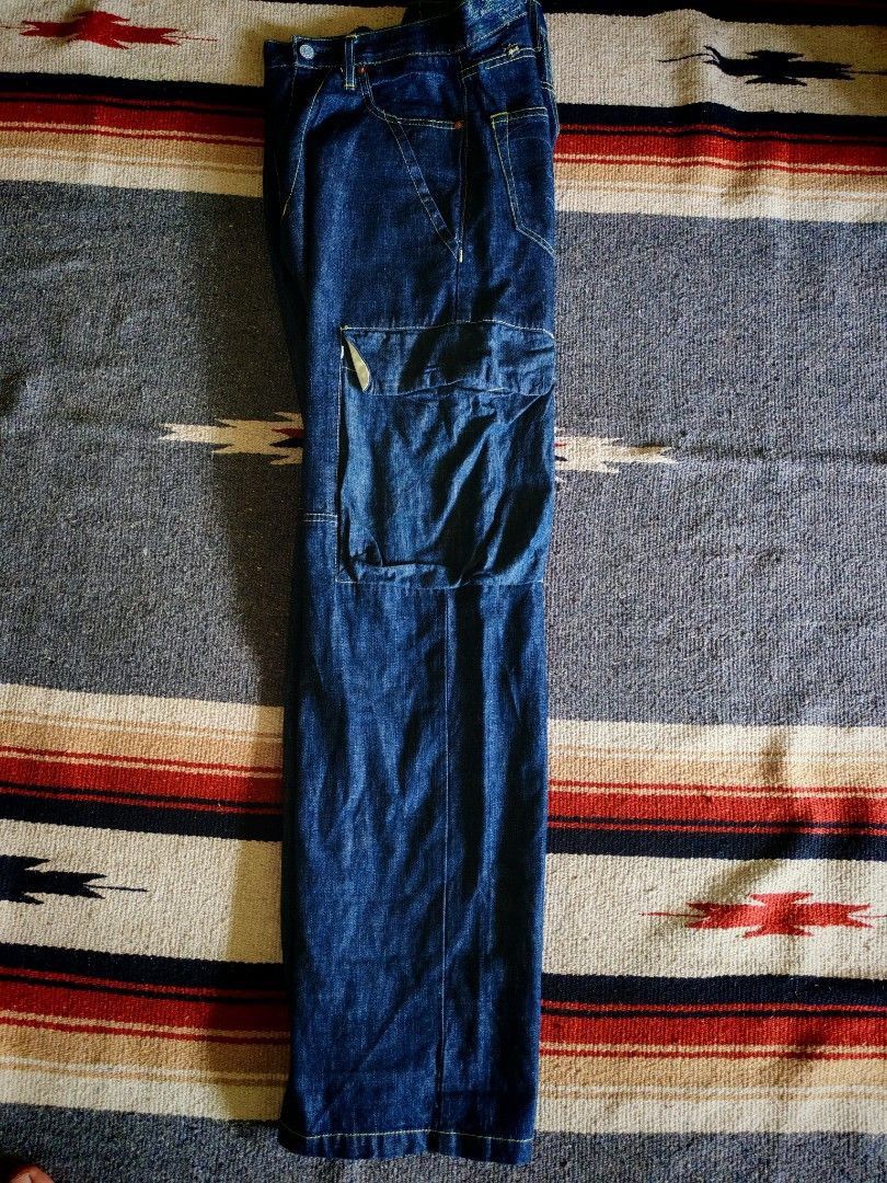 Japanese Brand Rare Yen Jeans Japan Workwear Cargo Denim Size US 30 / EU 46 - 6 Thumbnail