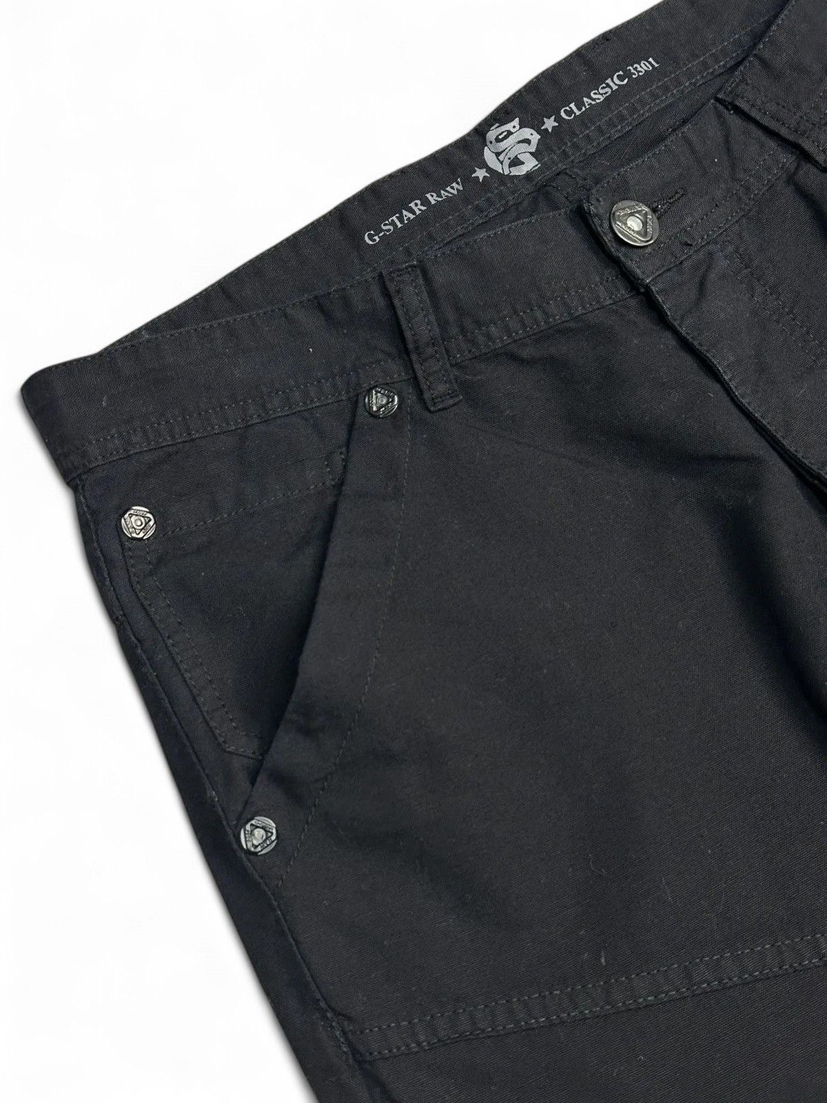 Diesel G-Star Raw Y2K Tech Carpenter Denim Pants Black Workwear 34 Size US 34 / EU 50 - 7 Thumbnail