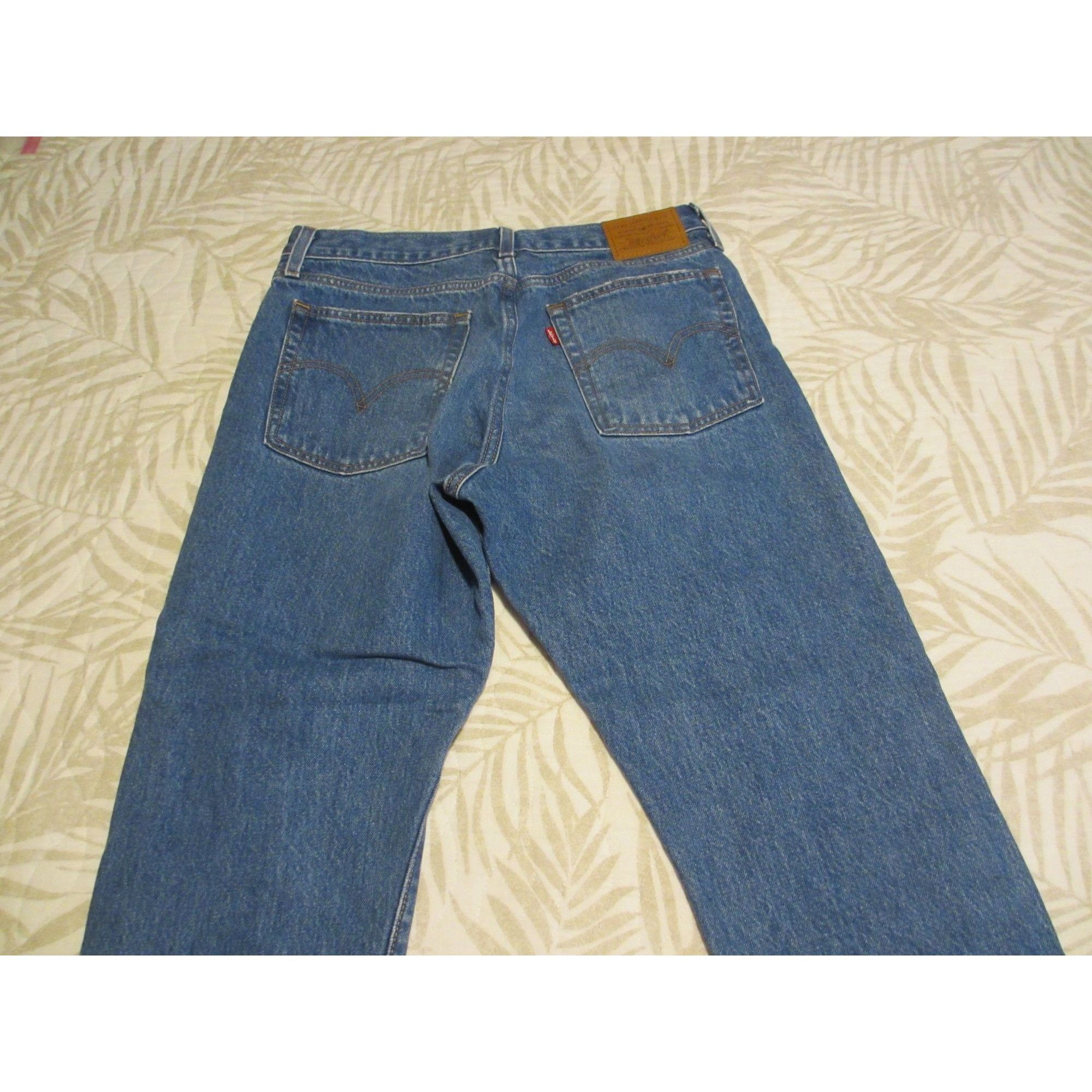 Levi's Levis 514 Distressed Blue Denim Jeans With Frayed Hems 34/3 Size US 34 / EU 50 - 3 Thumbnail