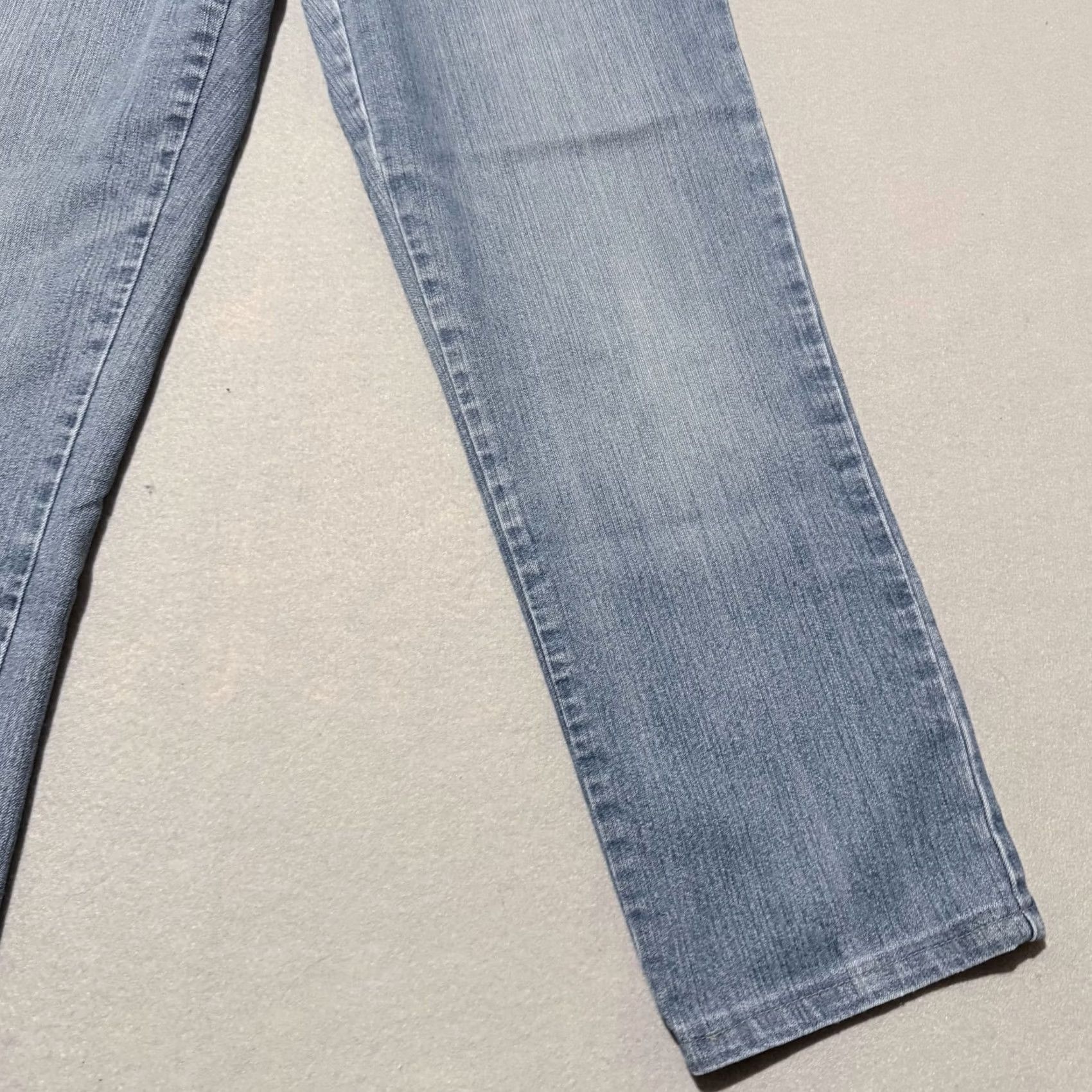 Gloria Vanderbilt Gloria Vanderbilt Amanda Jeans Womens Blue Denim Stretch High Rise Straight - 10 Size 32" / US 10 / IT 46 - 6 Thumbnail