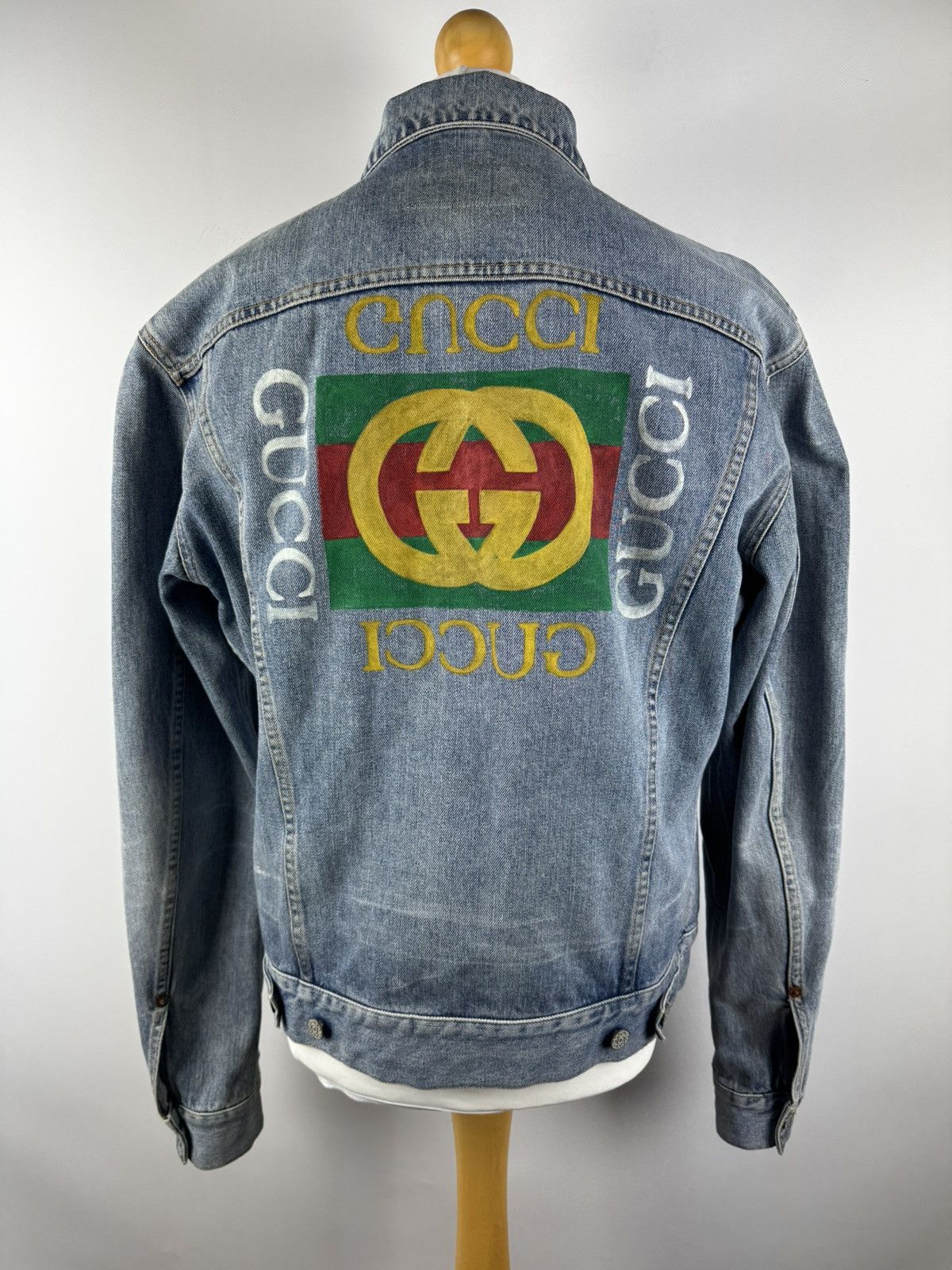 Gucci × Vintage Gucci Denim Jacket Vintage Rare Size US L / EU 52-54 / 3 - 1 Thumbnail