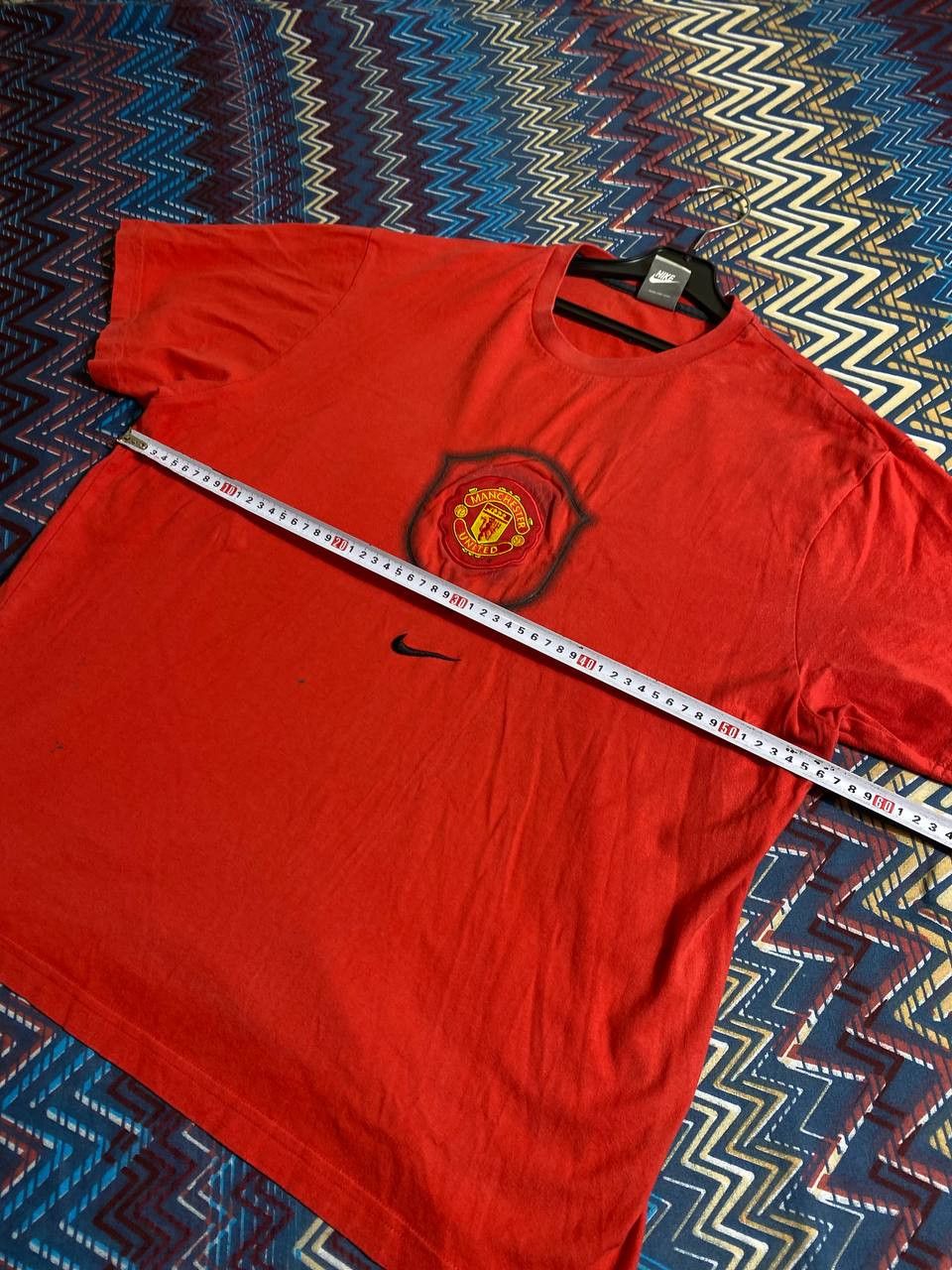 Nike × Vintage Vintage 80s Nike swoosh graphic ringer t shirt Size US XL / EU 56 / 4 - 10 Thumbnail