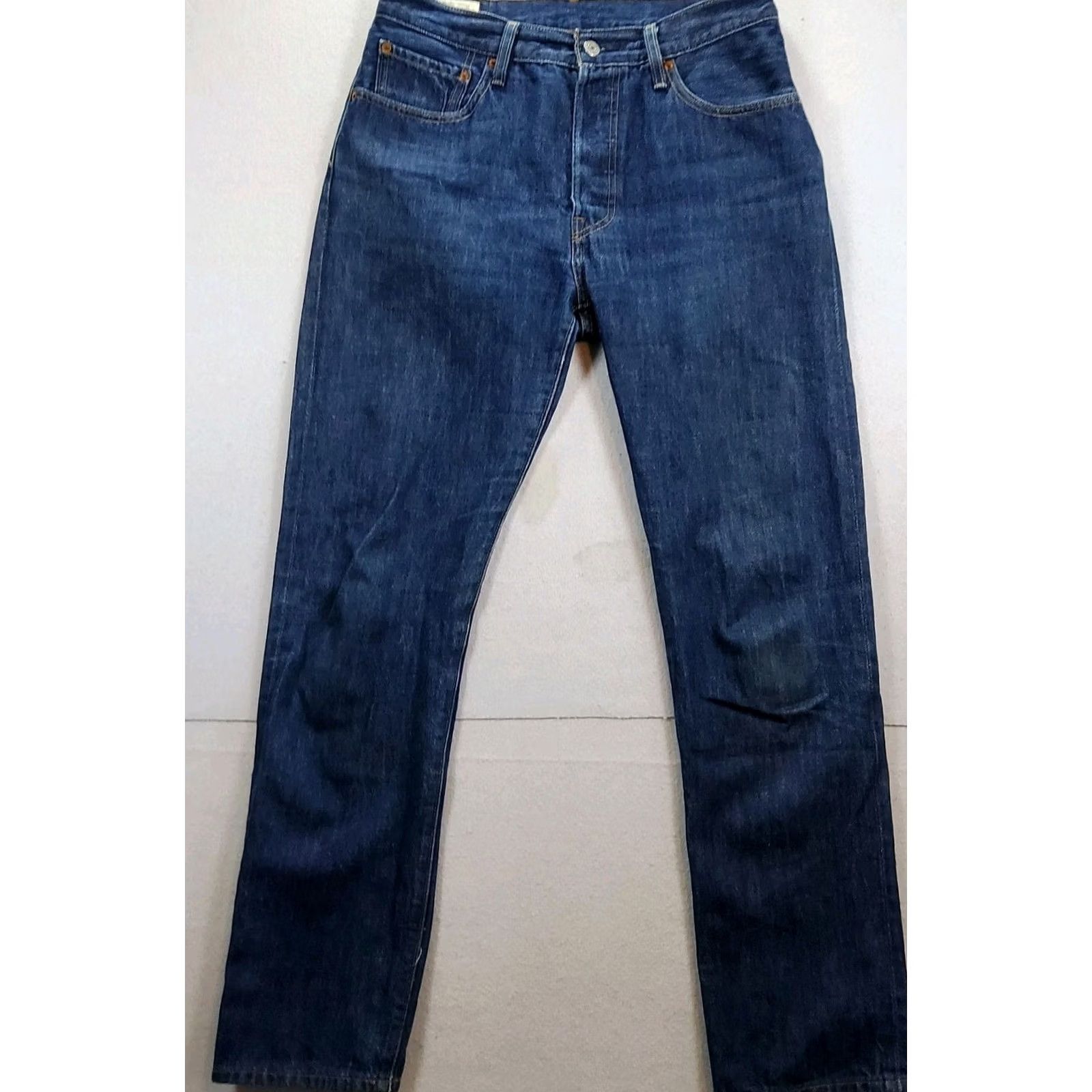 Levi\'s 501 Women\'s Jeans 31x32 Straight Button Fly Blue Premium Denim