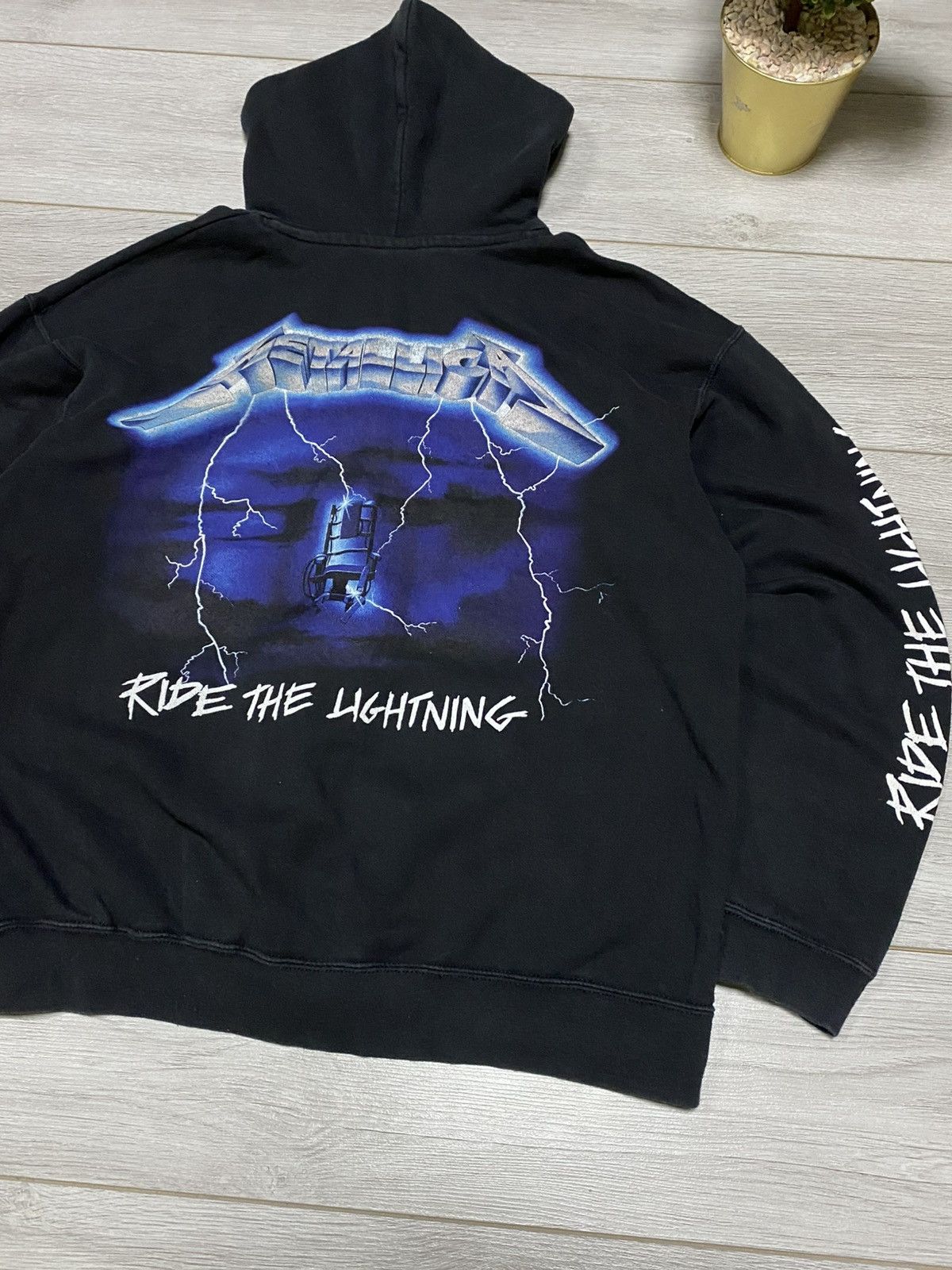Metallica Metallica Ride the lightning zip hoodie vintage Size US XL / EU 56 / 4 - 12 Thumbnail