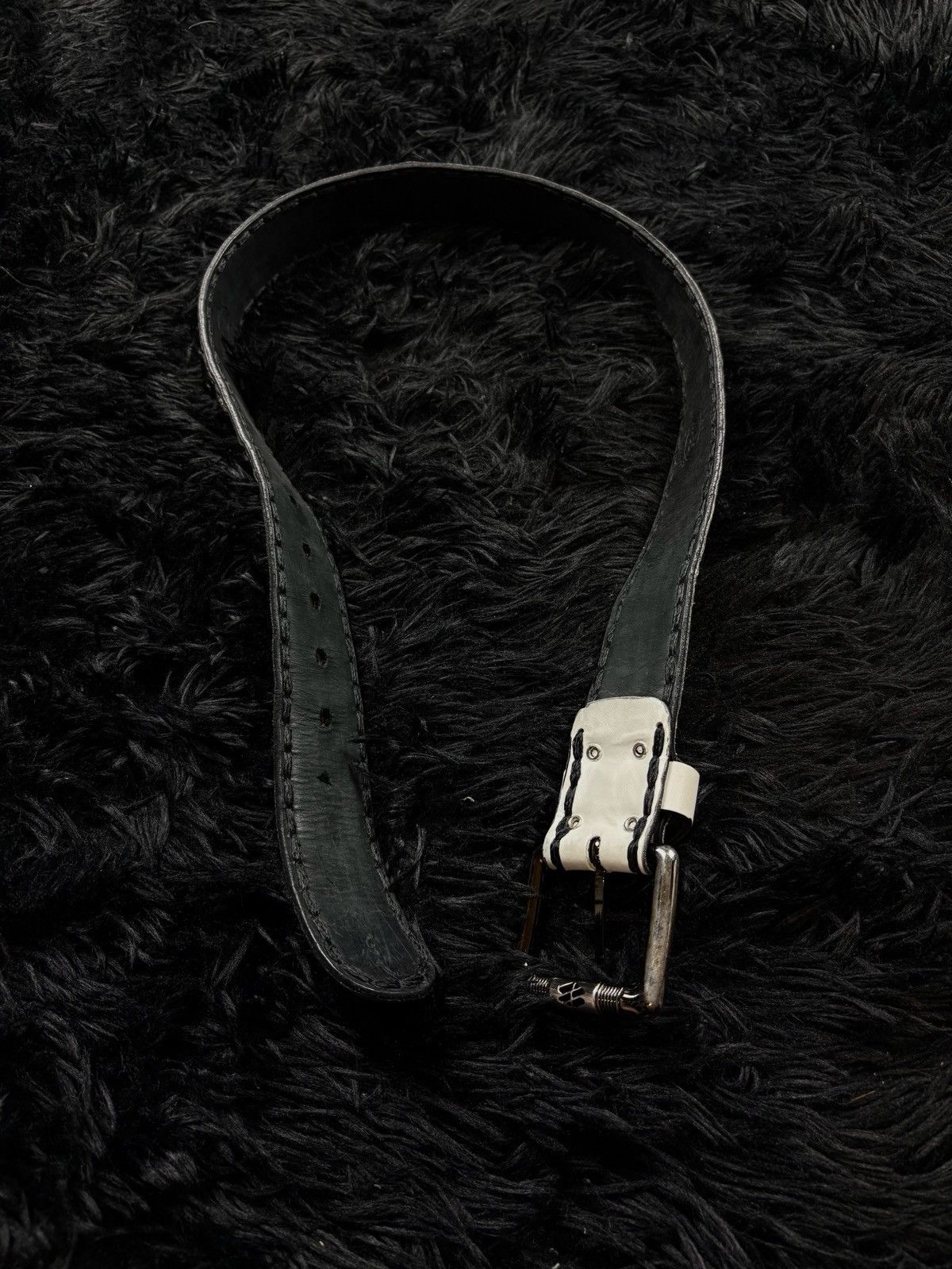 New Rock Rare New Rock Avant Garde Archive Leather Belt Size ONE SIZE - 7 Thumbnail
