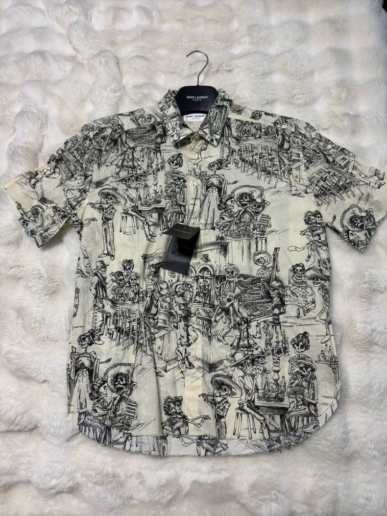 Yves Saint Laurent saint laurent size 39 Dream Tour Short Sleeve Shirt 2501-Ne Size US M / EU 48-50 / 2 - 1 Thumbnail