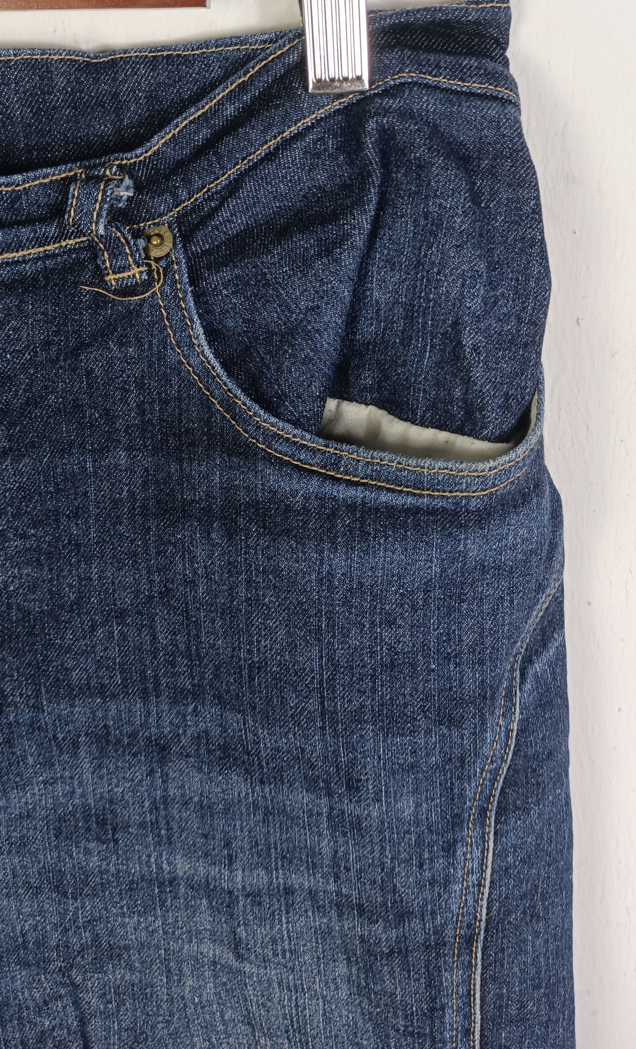 Japanese Brand Vintage💥 Flare Orange Juice jeans Size US 33 - 12 Thumbnail
