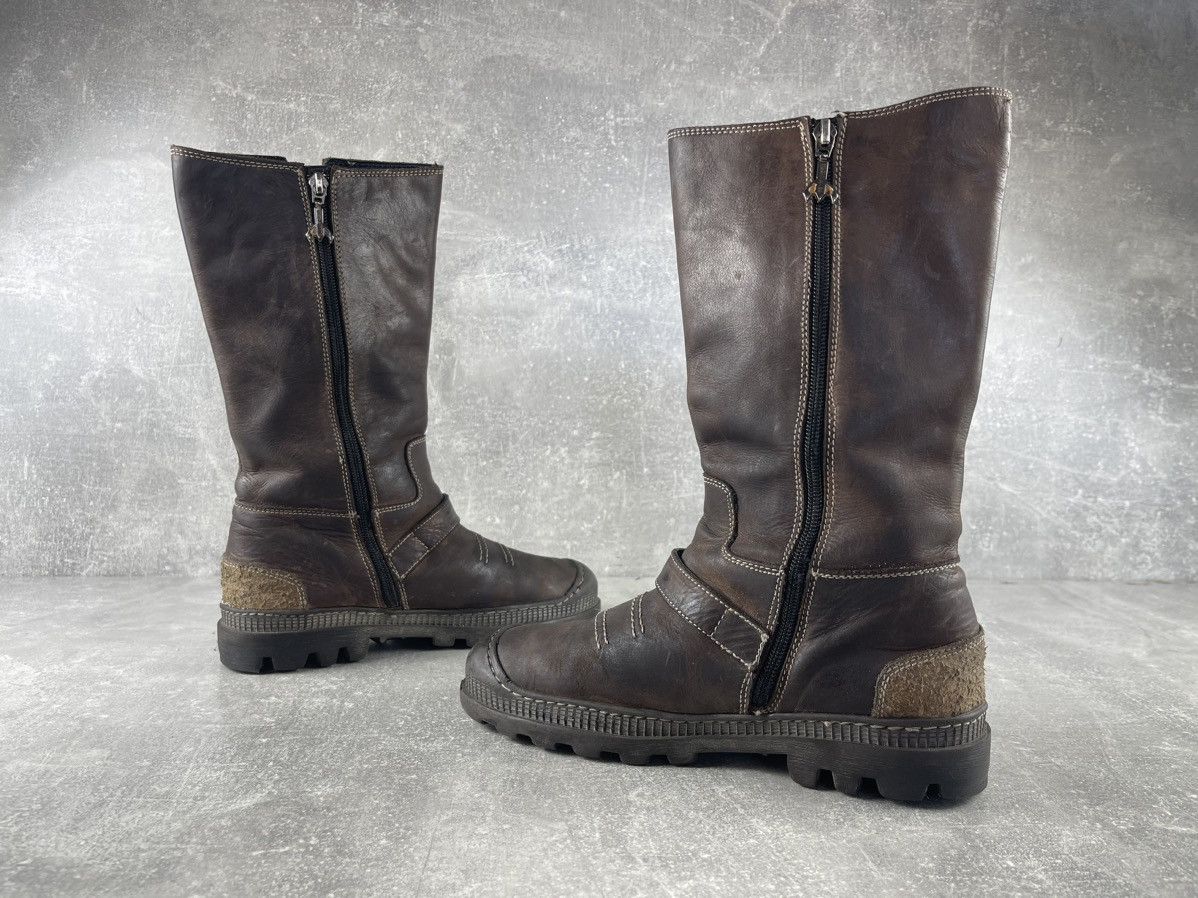 Roberto Cavalli Roberto Cavalli Devils Vintage Belted Leather Biker Boots Size US 8 / IT 38 - 6 Thumbnail