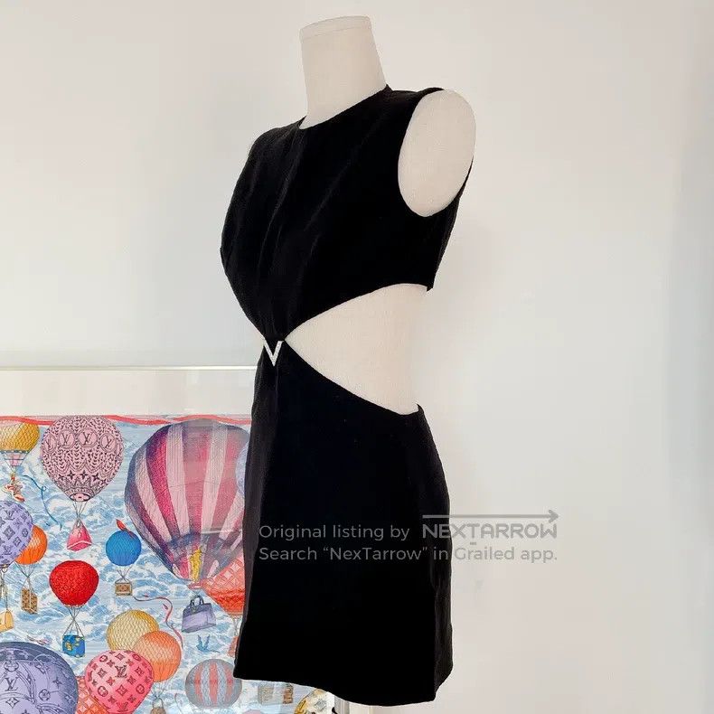 Valentino Valentino Black openwork dress Size M / US 6-8 / IT 42-44 - 4 Thumbnail