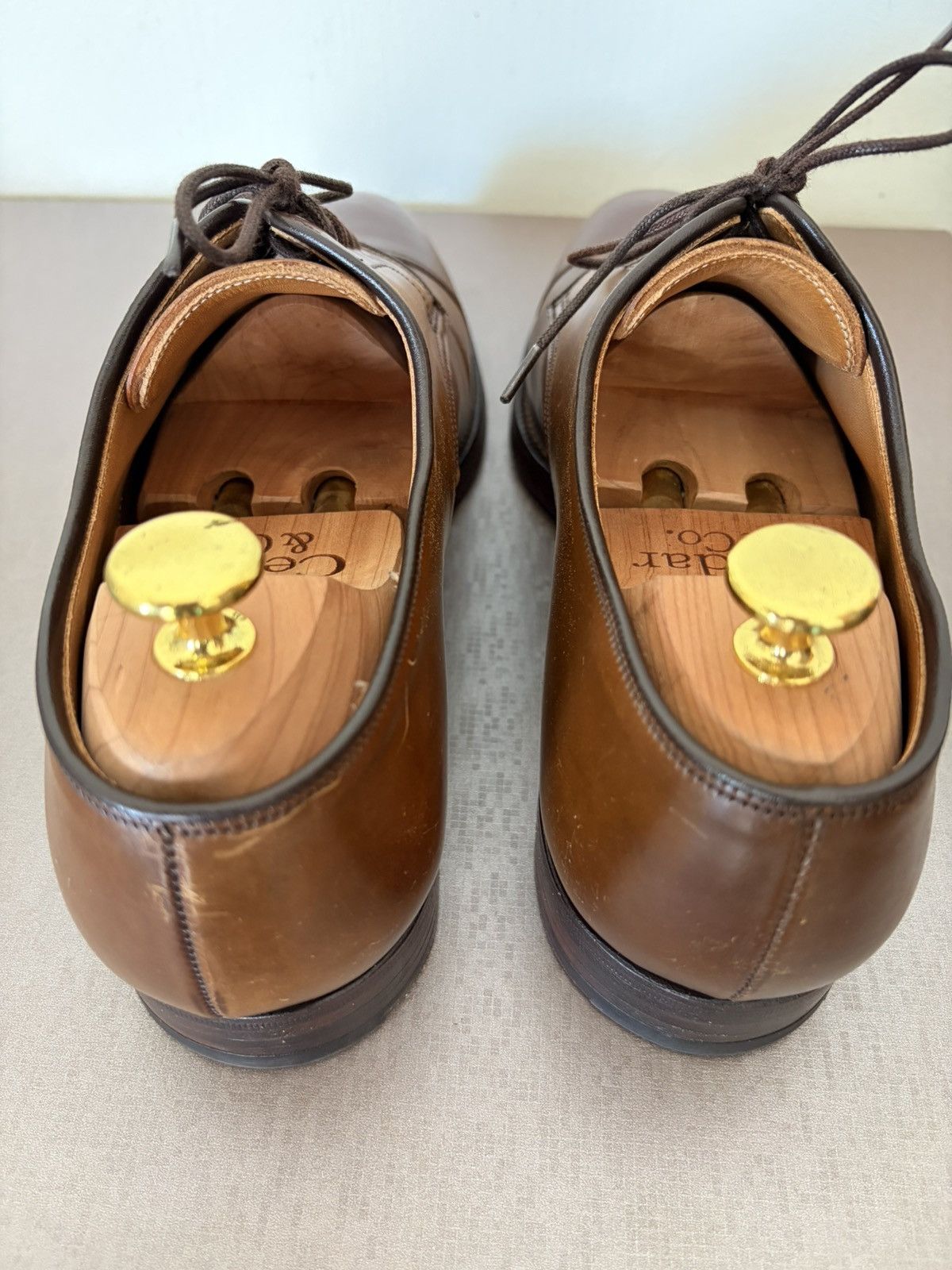 Crockett & Jones Crockett & Jones Bradford Derby Dark Brown Cordovan Size US 8.5 / EU 41-42 - 4 Thumbnail