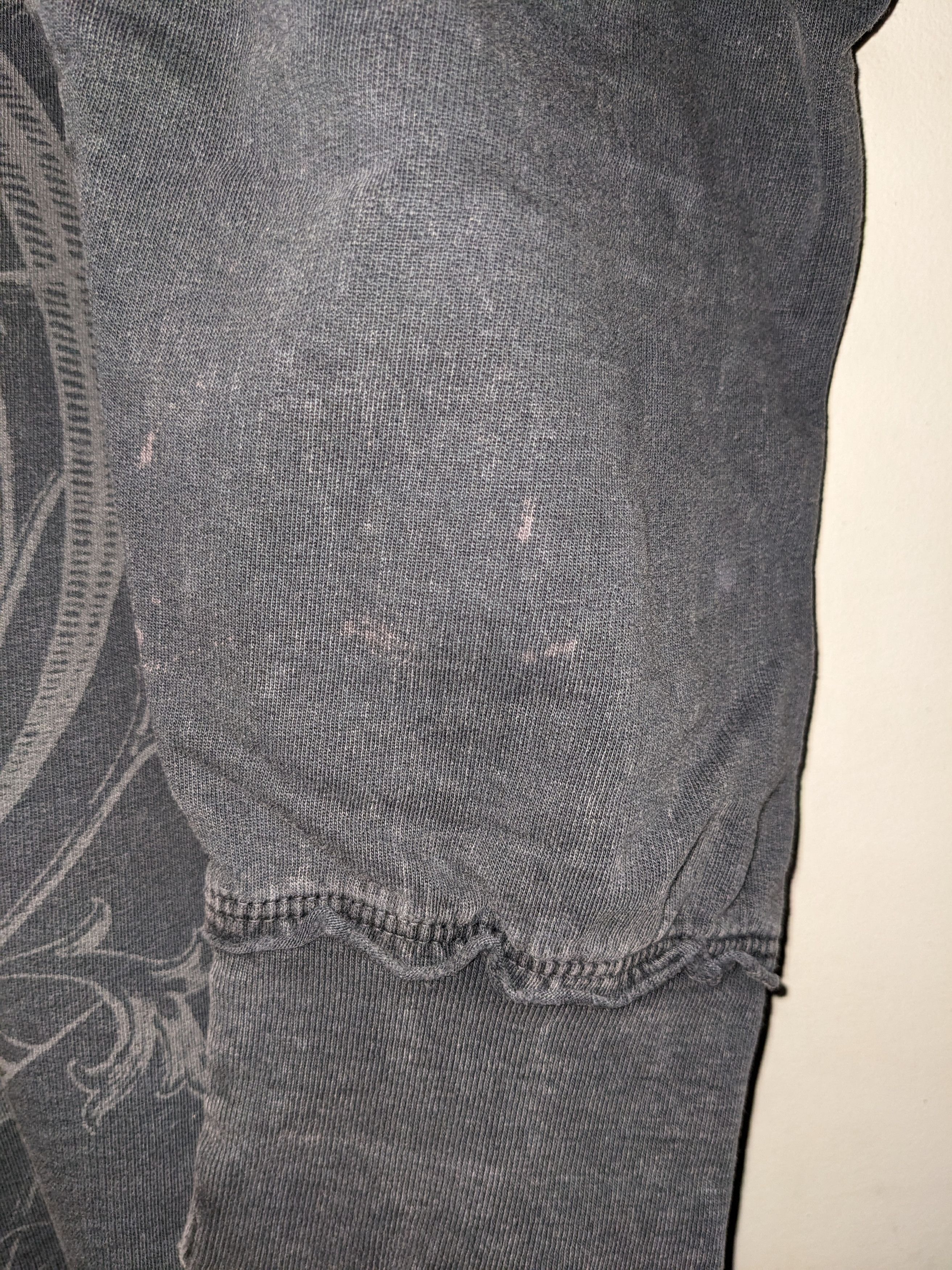 Affliction × Vintage Vintage Y2K Affliction All Over Print X-Large Black Hoodie Size US XL / EU 56 / 4 - 14 Thumbnail