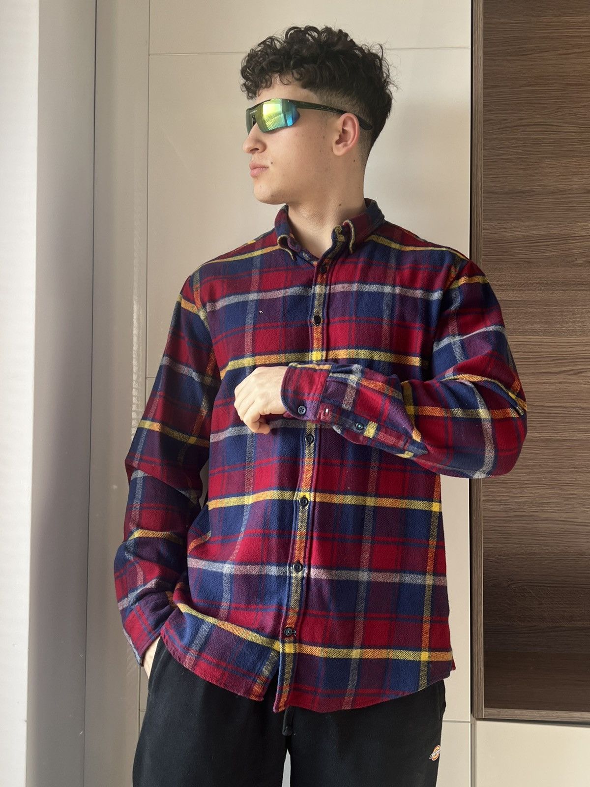 Tommy Hilfiger ‼️Tommy Hilfiger Flanel Teddy Type Sleeve Logo Shirt‼️ Size US XL / EU 56 / 4 - 7 Thumbnail