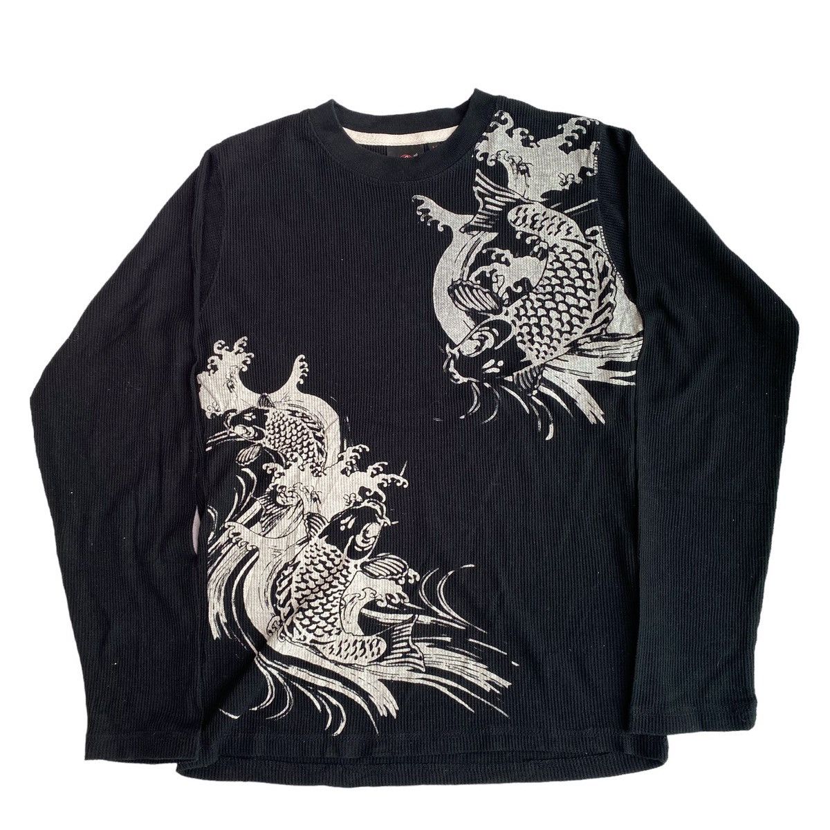 image of If Six Was Nine Bullet Noise - Sukajan Longsleeve If6Was9 Lgb in Black, Men's (Size Medium)