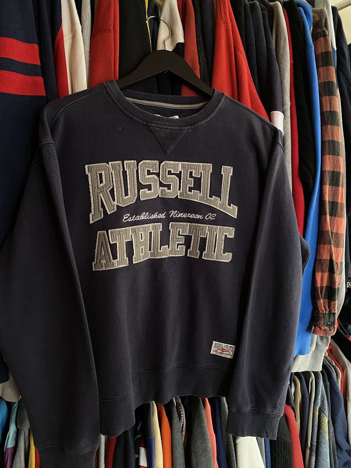 Russell Athletic VINTAGE RUSSELL ATHLETIC FADED BIG LOGO SWEATSHIRT Y2k Size US M / EU 48-50 / 2 - 2 Thumbnail