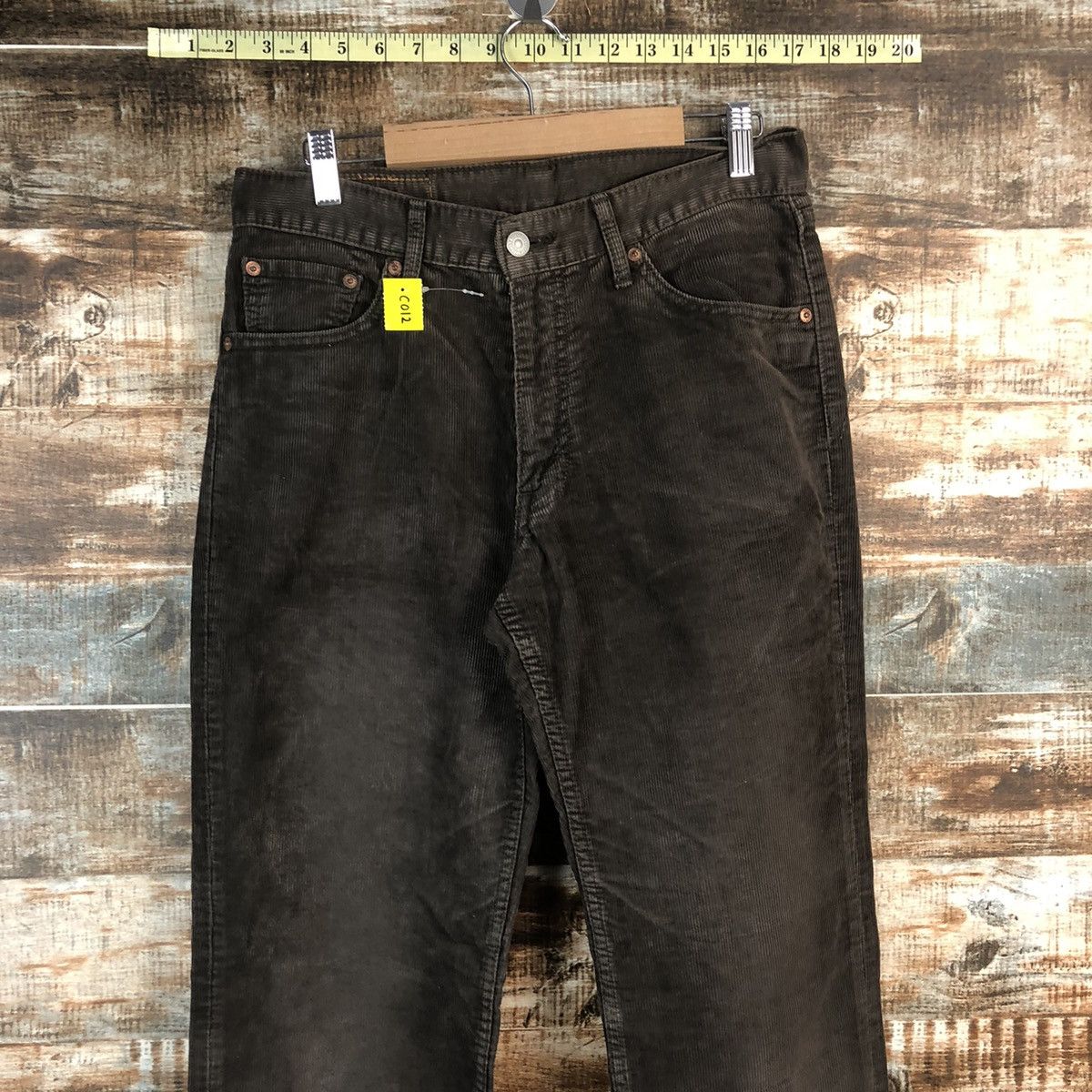 Levi's DLL Levis 702 Brown Corduroy cargo Pants #C012 Size US 31 - 4 Thumbnail