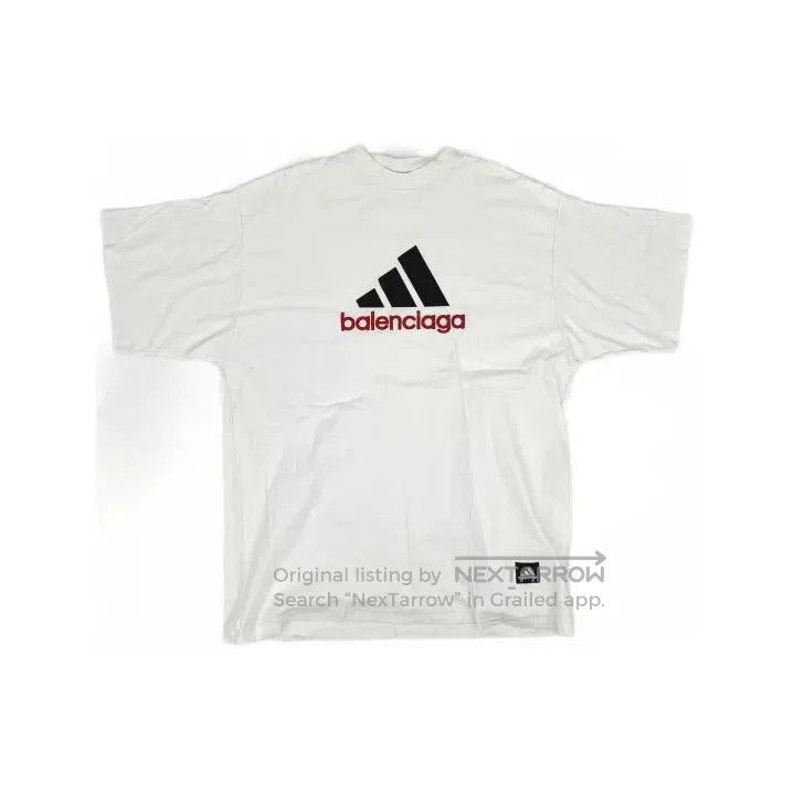 Balenciaga Balenciaga x adidas Logo Embroidered Short Sleeve T. Size US L / EU 52-54 / 3 - 2 Thumbnail