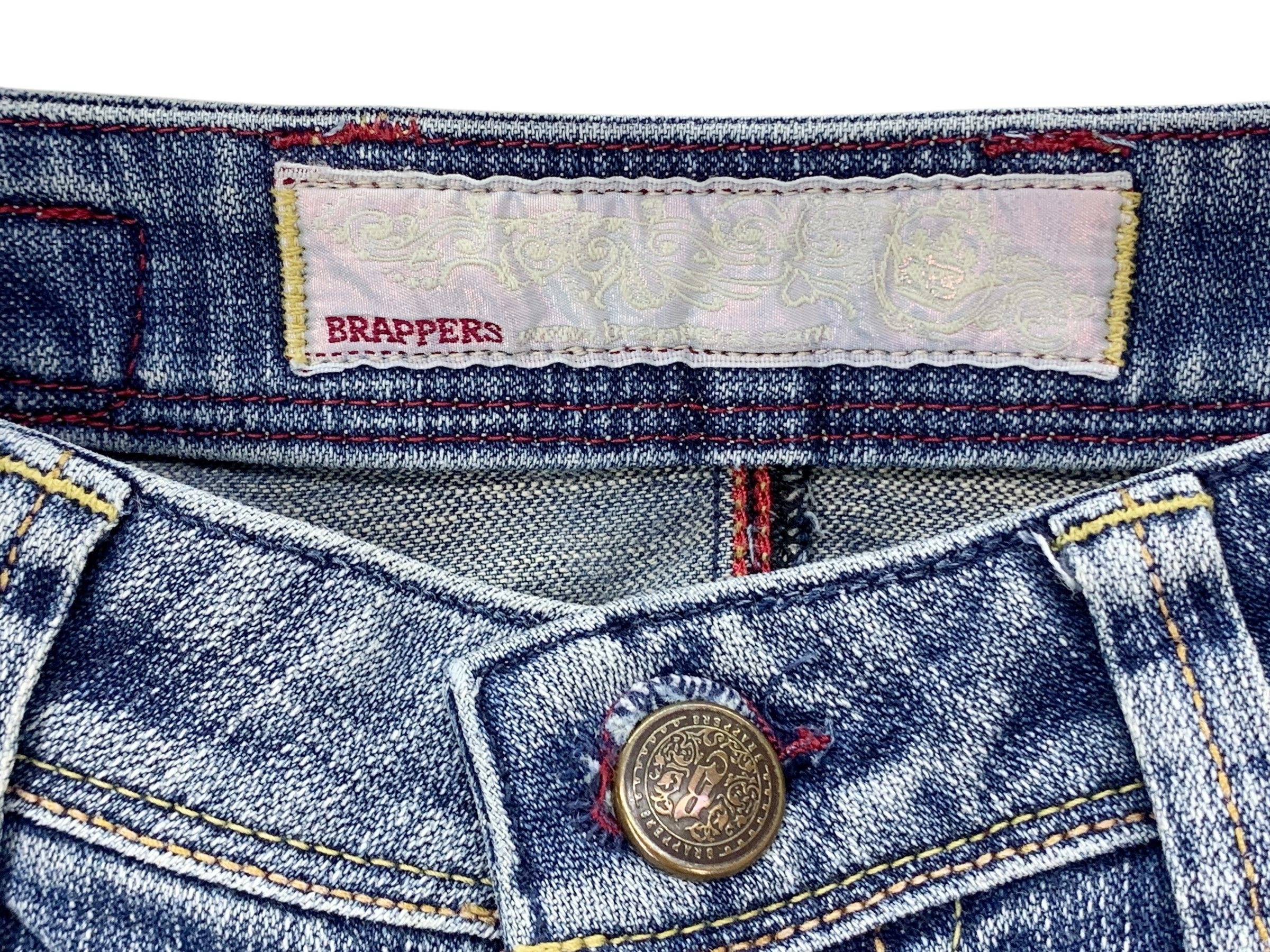 Japanese Brand Brappers Flare Women Denim Bootcut Low Rise Size 26" / US 2 / IT 38 - 9 Thumbnail