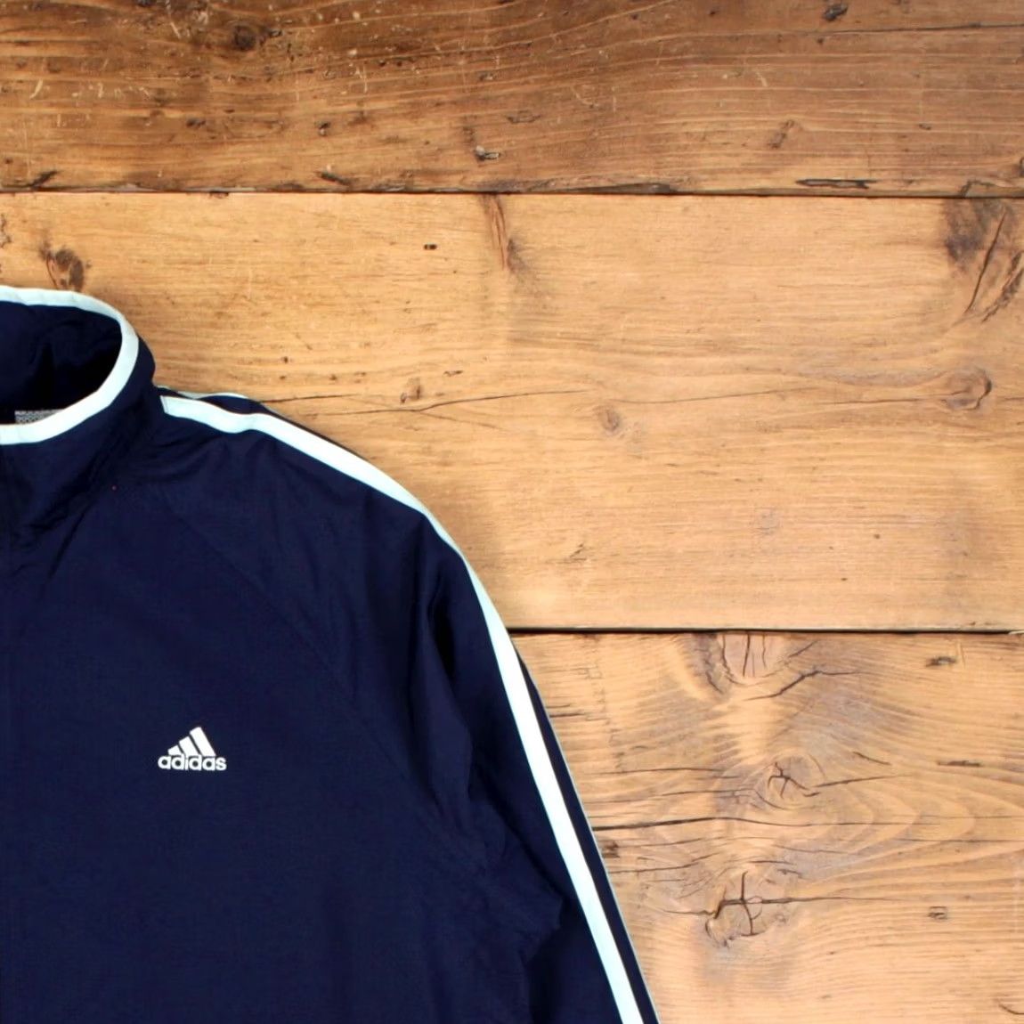 Adidas VINTAGE adidas Track Jacket XL Three Stripe Blue Womens Size XL / US 12-14 / IT 48-50 - 5 Thumbnail