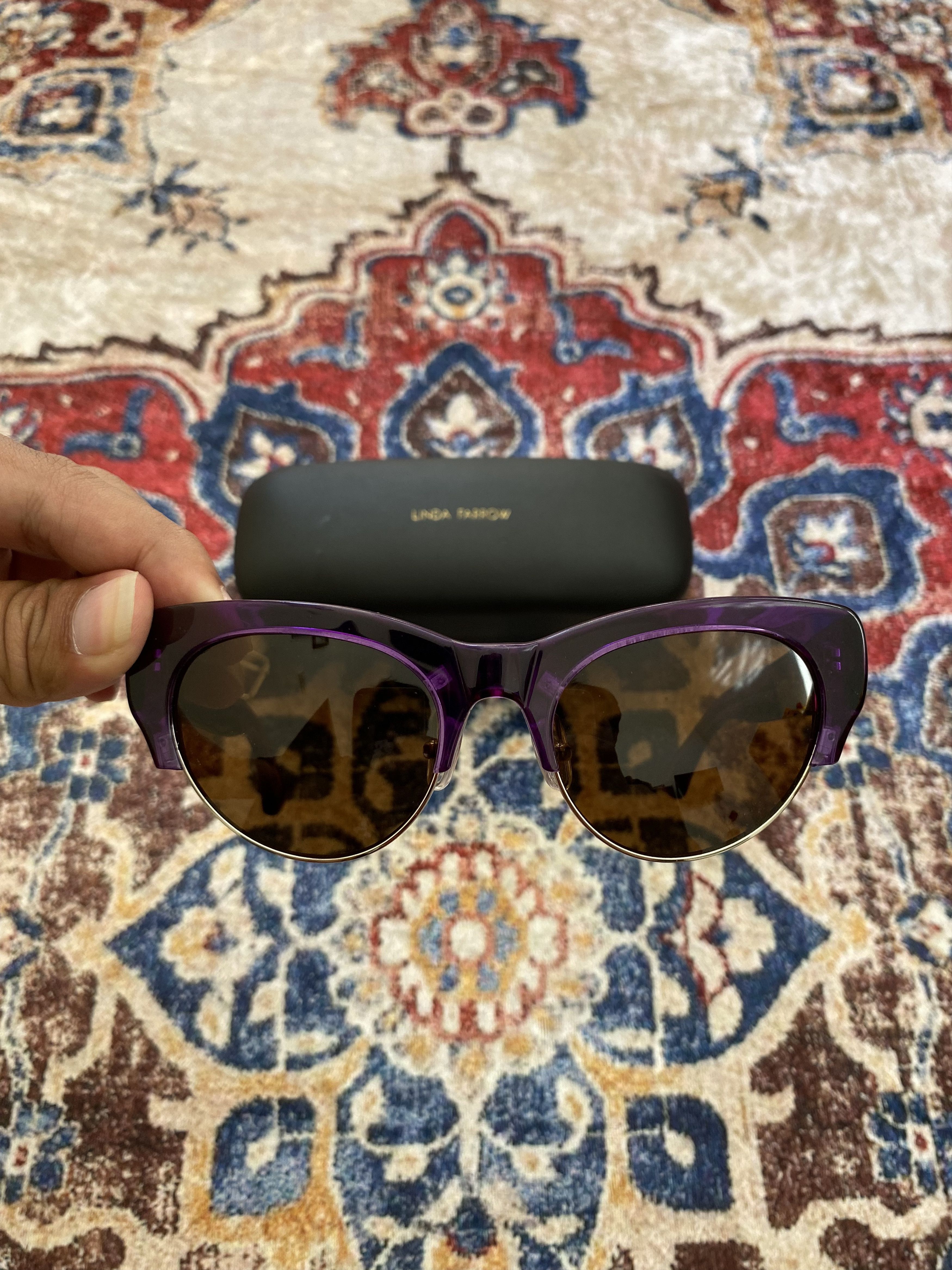 Dries Van Noten × Linda Farrow Dries Van Noten by Linda Farrow DVN100 Sunglasses Size ONE SIZE - 3 Thumbnail