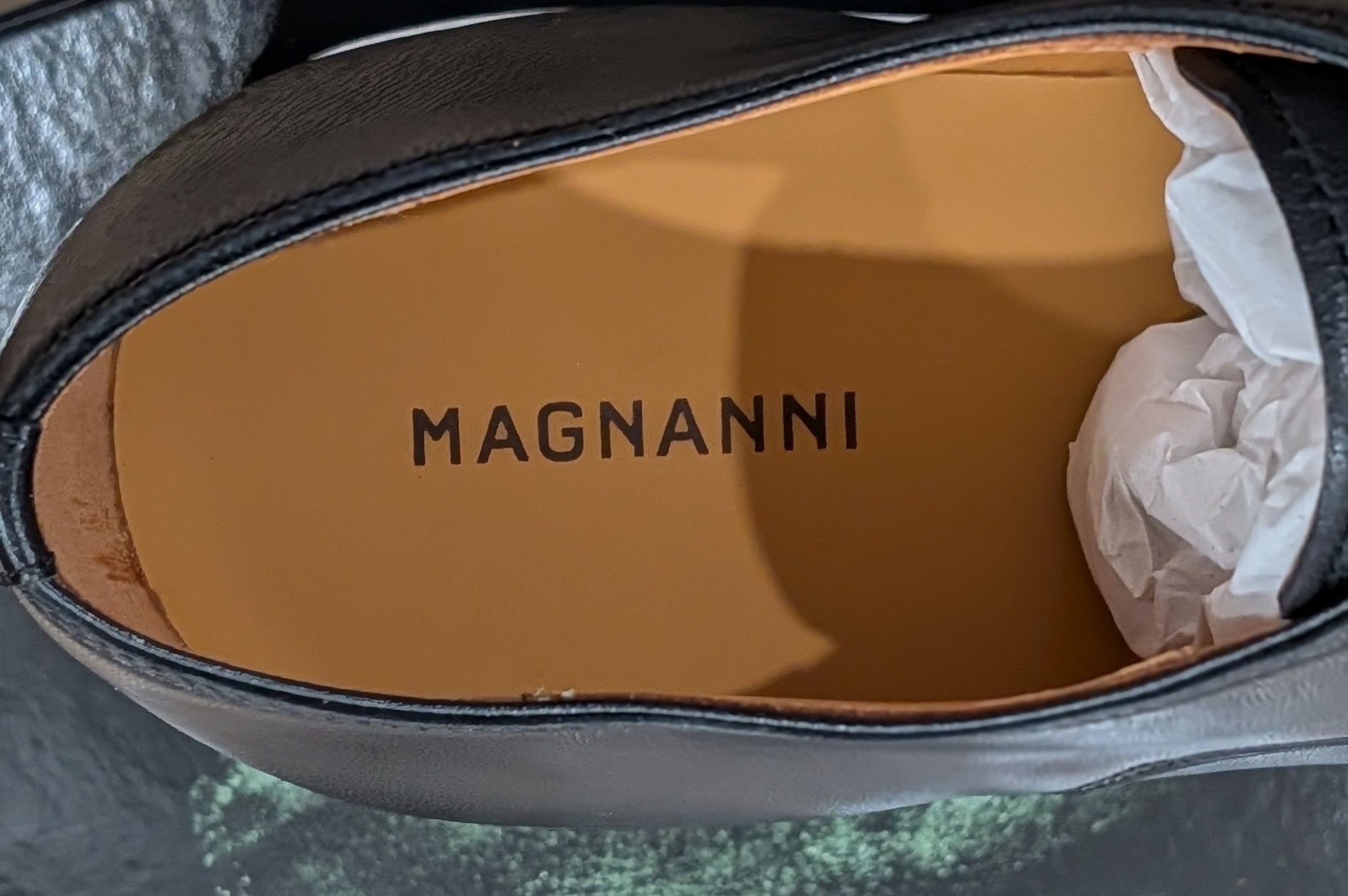 Magnanni MAGNANNI "Lobo" Leather Derby Dress Shoes Black/White 11.5 Size US 11.5 / EU 44-45 - 7 Thumbnail