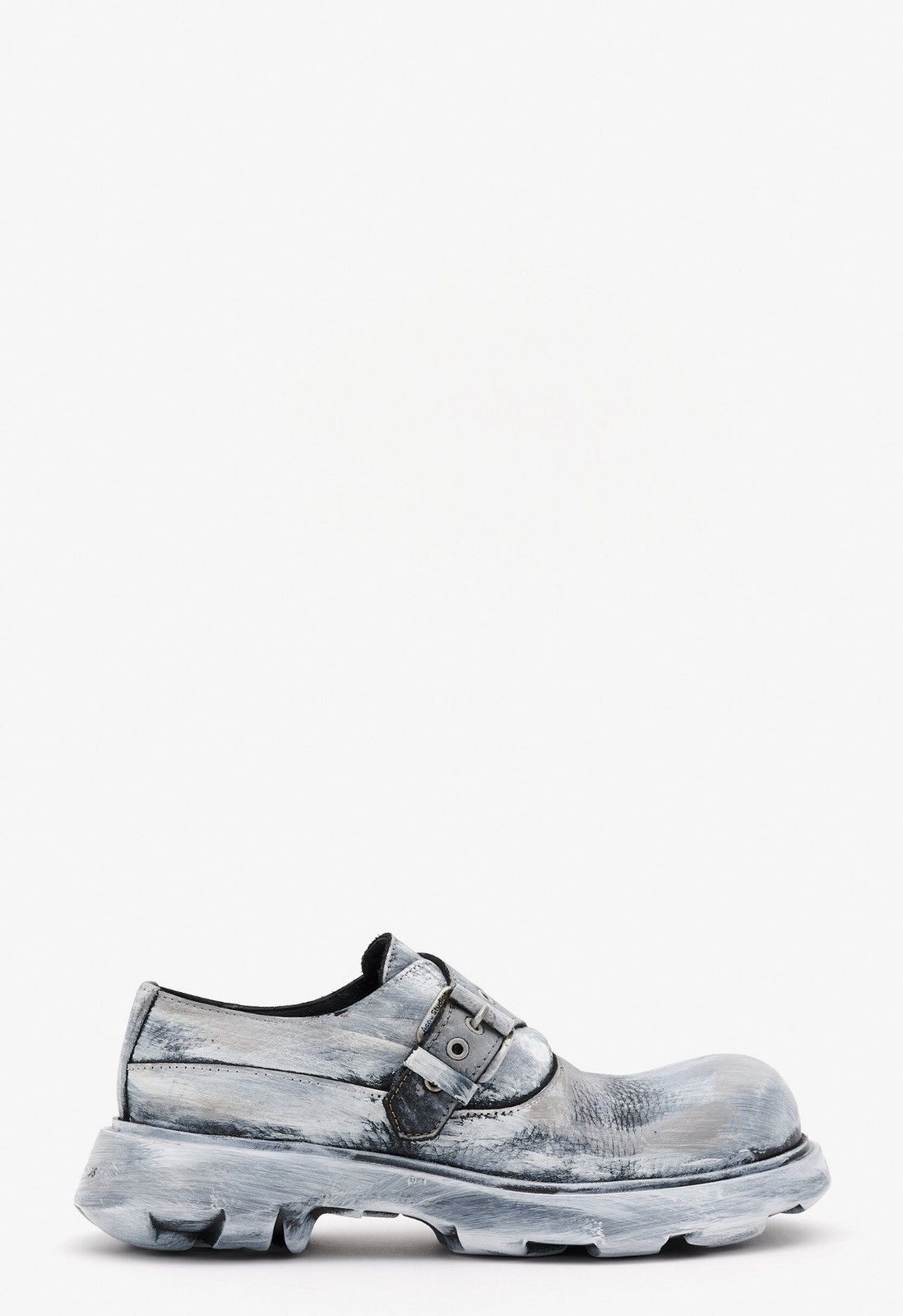 Acne Studios Last Acne Studios Leather Buckle Grey Shoes Size US 8 / EU 41 - 1 Thumbnail