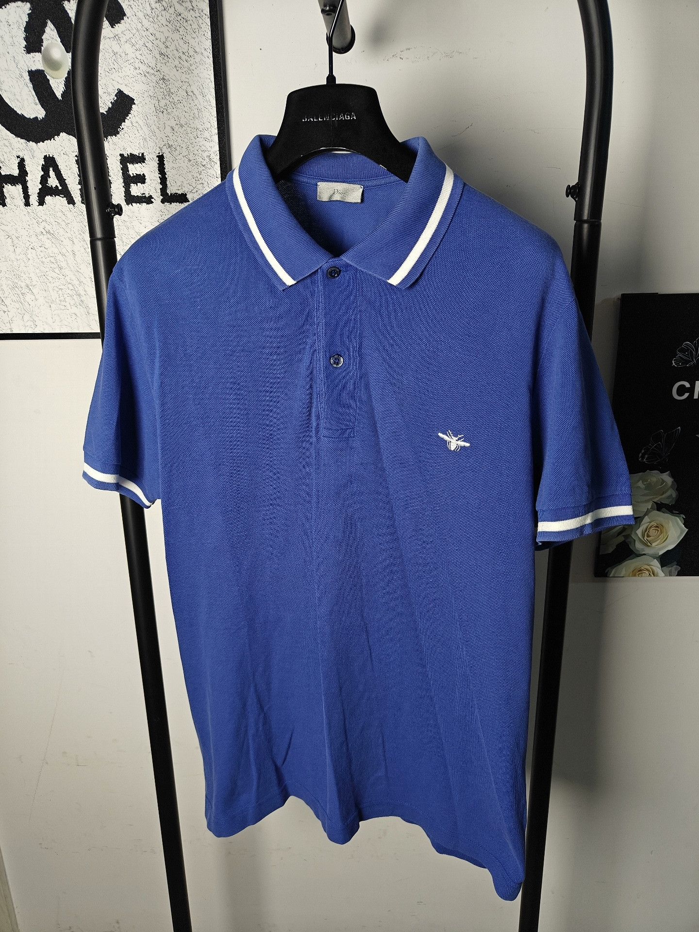 Dior Dior White Polo l Men Size US L / EU 52-54 / 3 - 1 Thumbnail