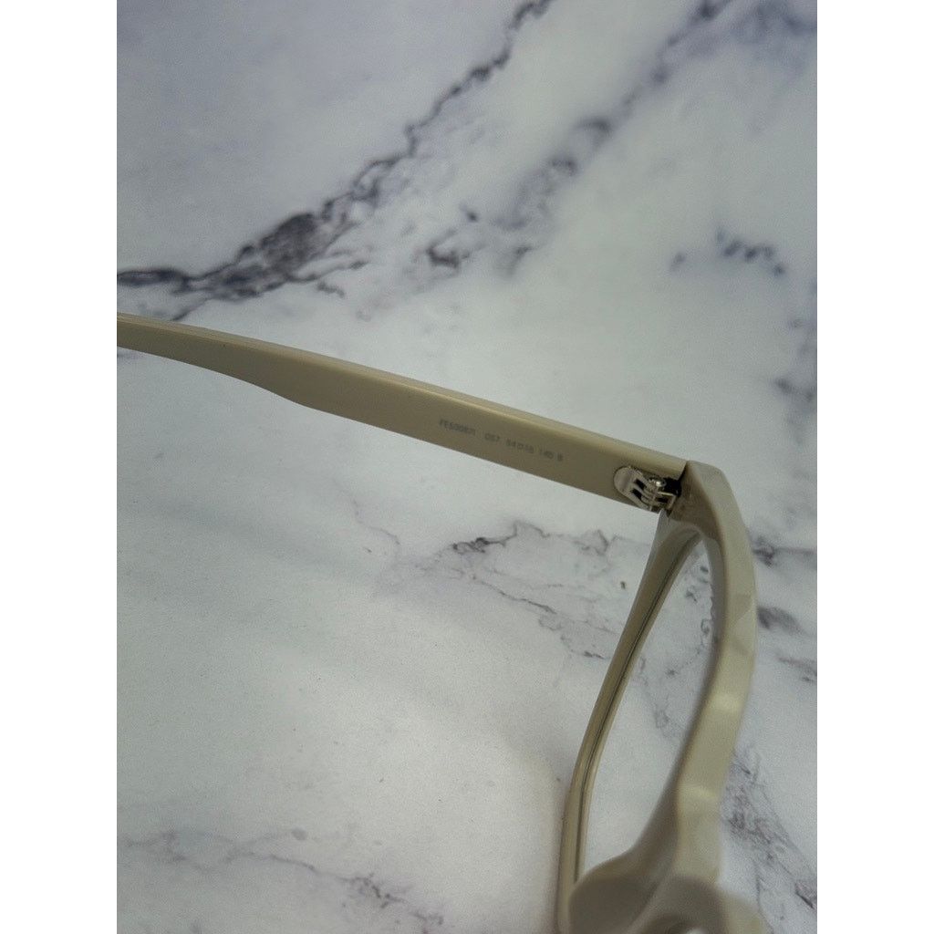 Fendi NEW Fendi FE50087I Bone White Square Eyeglasses Frames Size ONE SIZE - 7 Thumbnail