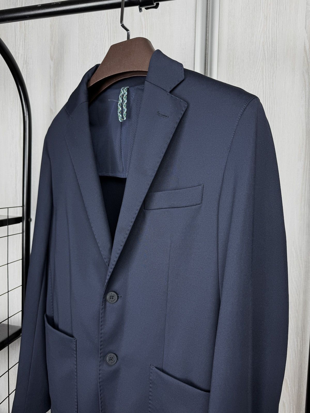 L.B.M. 1911 Blue blazer Travel Sport Uniform L.B.M. 1911 Recycled Nylon Size 38R - 4 Thumbnail