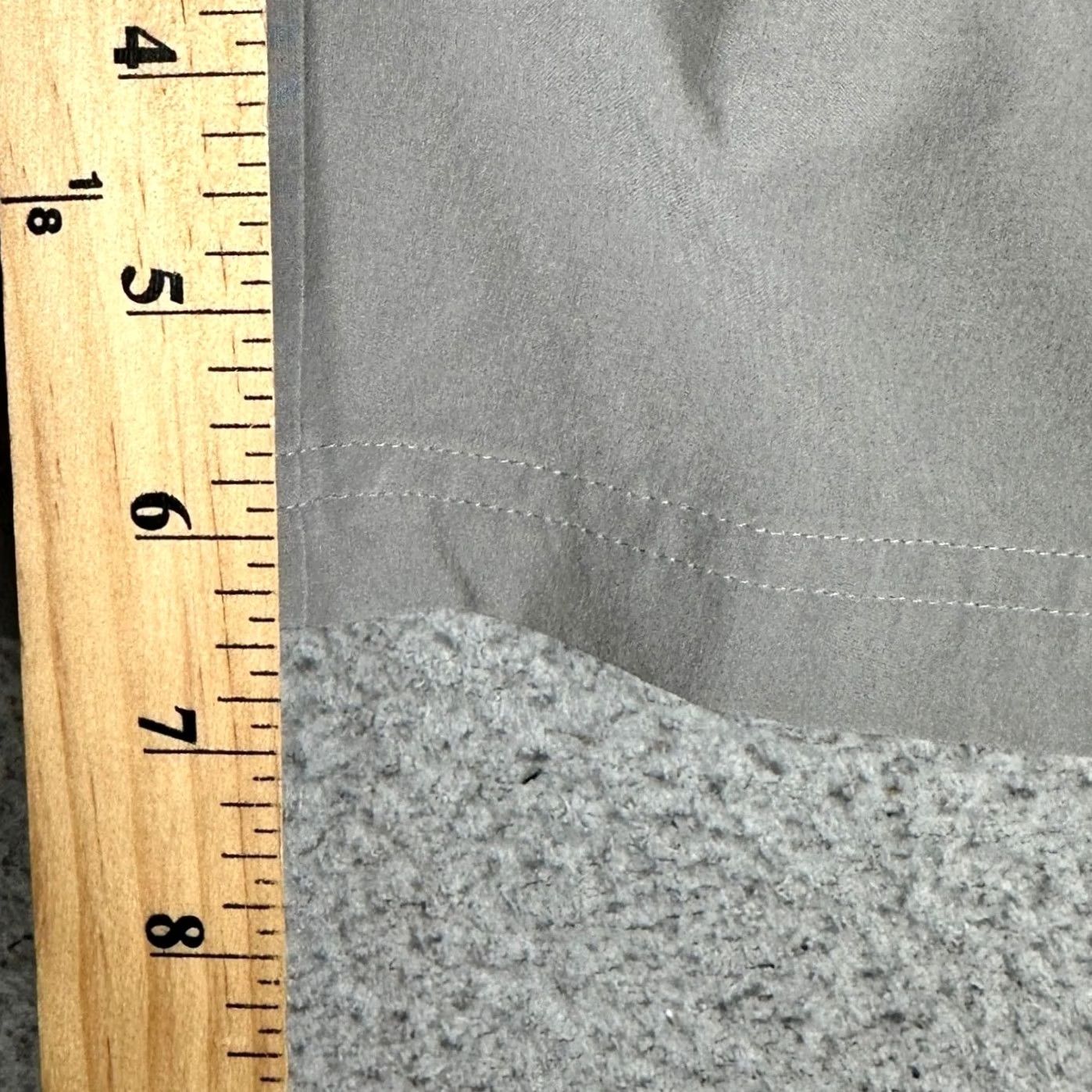 Vintage VRST Shorts Mens M Gray Athletic Lined Training Elastic Waist EUC Pockets Moisture Wicking Inseam 6.5 in Drawstring Sporty Casual Activewear Size US 31 - 7 Thumbnail