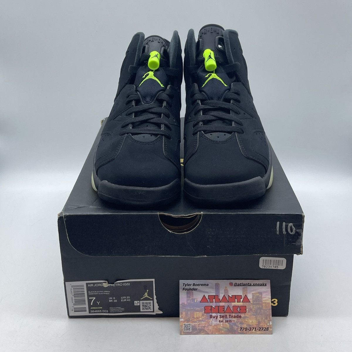 Jordan Brand Air Jordan 6 electric green Size US 7 / EU 40 - 2 Thumbnail
