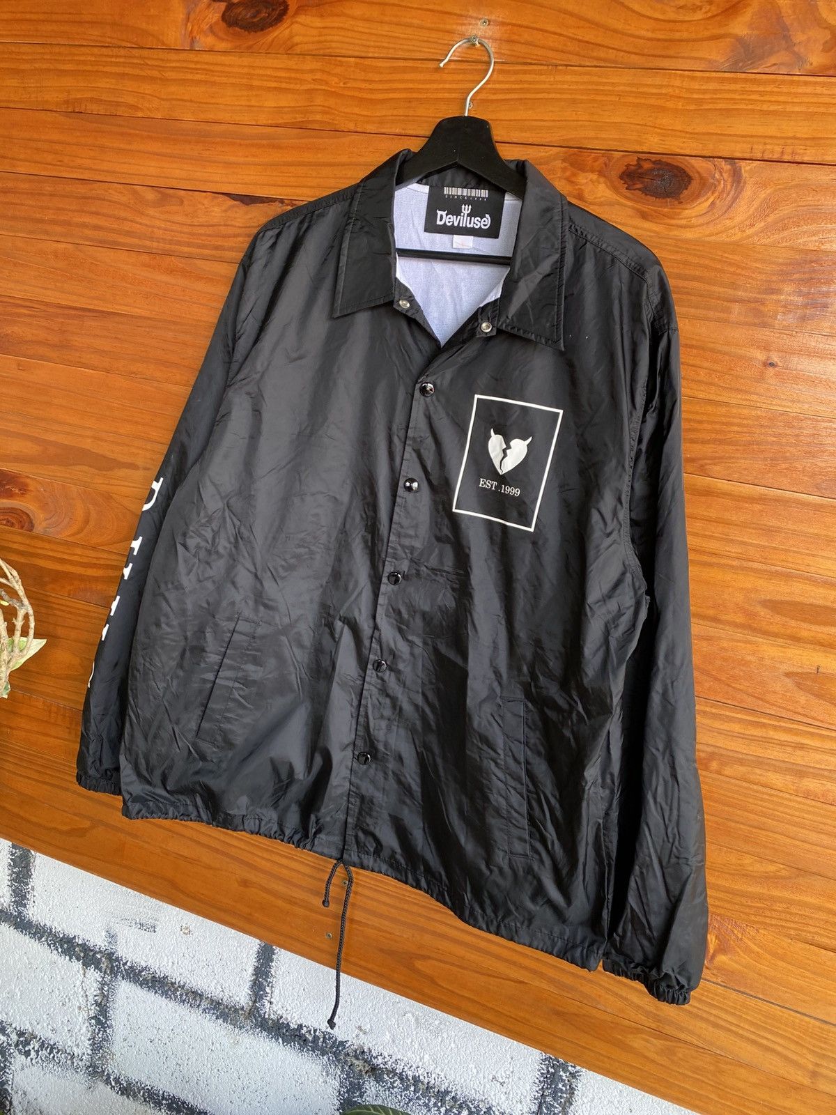 Japanese Brand Deviluse Est.1999 Black Coach “I Sold My Soul to the Devil” Size US L / EU 52-54 / 3 - 4 Thumbnail