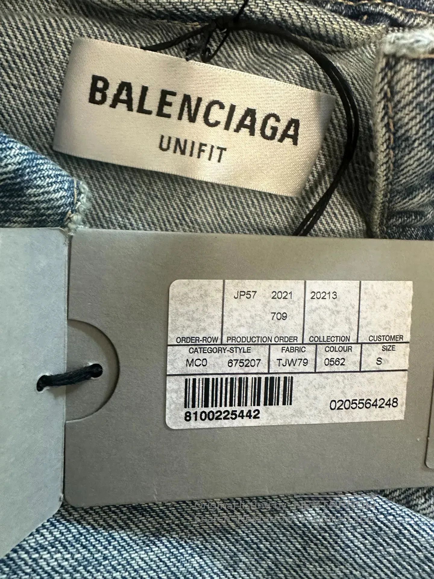 Balenciaga Balenciaga Scissors Logo Embroidered Denim Jacket. Size US S / EU 44-46 / 1 - 4 Thumbnail