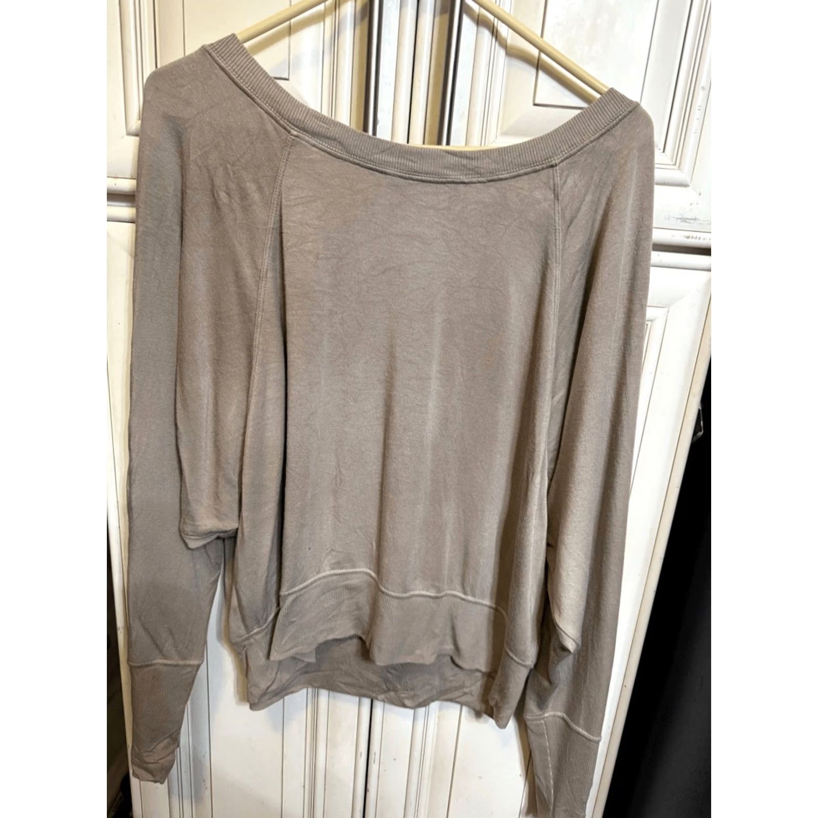 Splits59 Splits59 Women's Indy Dolman Sleeve Fleece Pullover Sweatshirt Tan Large Size L / US 10 / IT 46 - 6 Thumbnail
