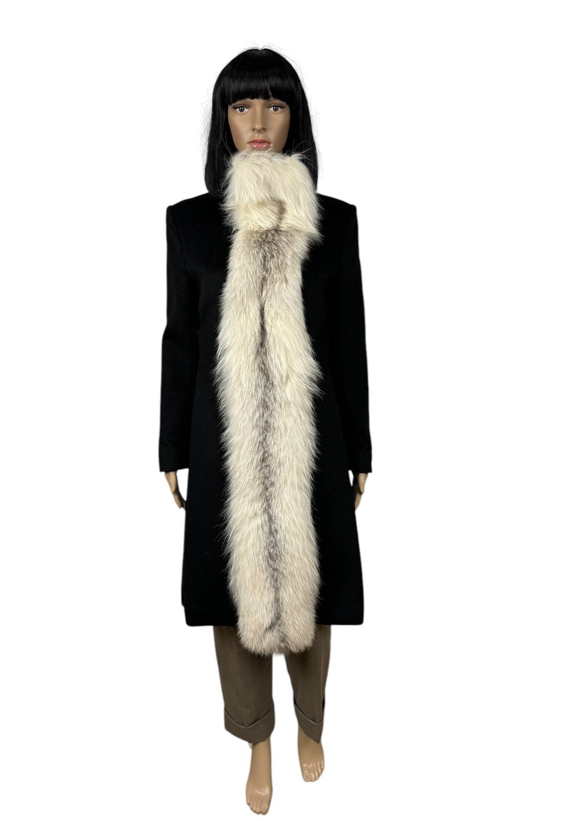 Sportmax Sportmax Defile Wool Coat Finland Fox Fur Trim size US2 IT36 Size XS / US 0-2 / IT 36-38 - 2 Thumbnail