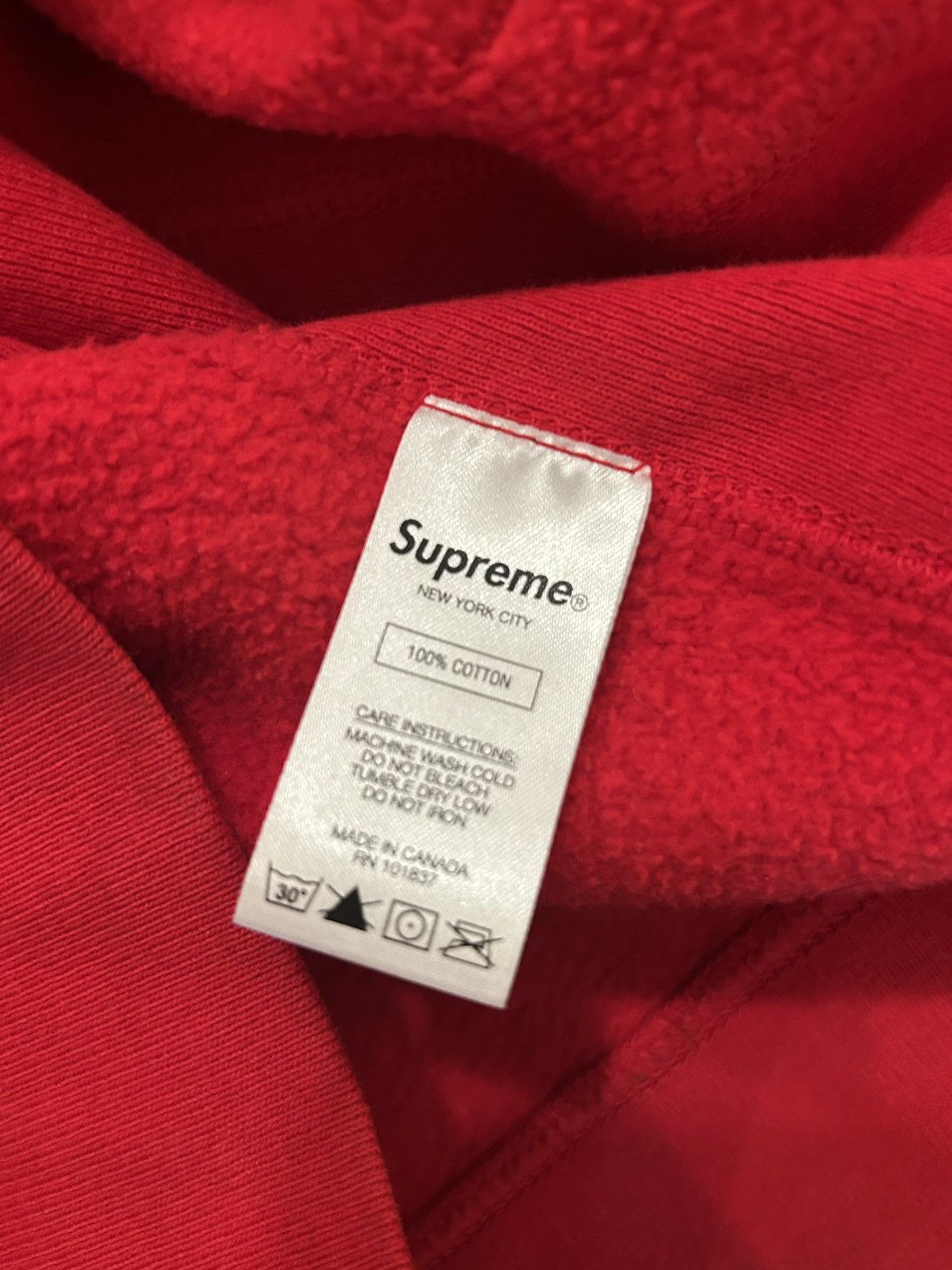 Supreme Authentic Supreme Motion Logo Hooded Sweatshirt Red Medium Size US M / EU 48-50 / 2 - 6 Thumbnail