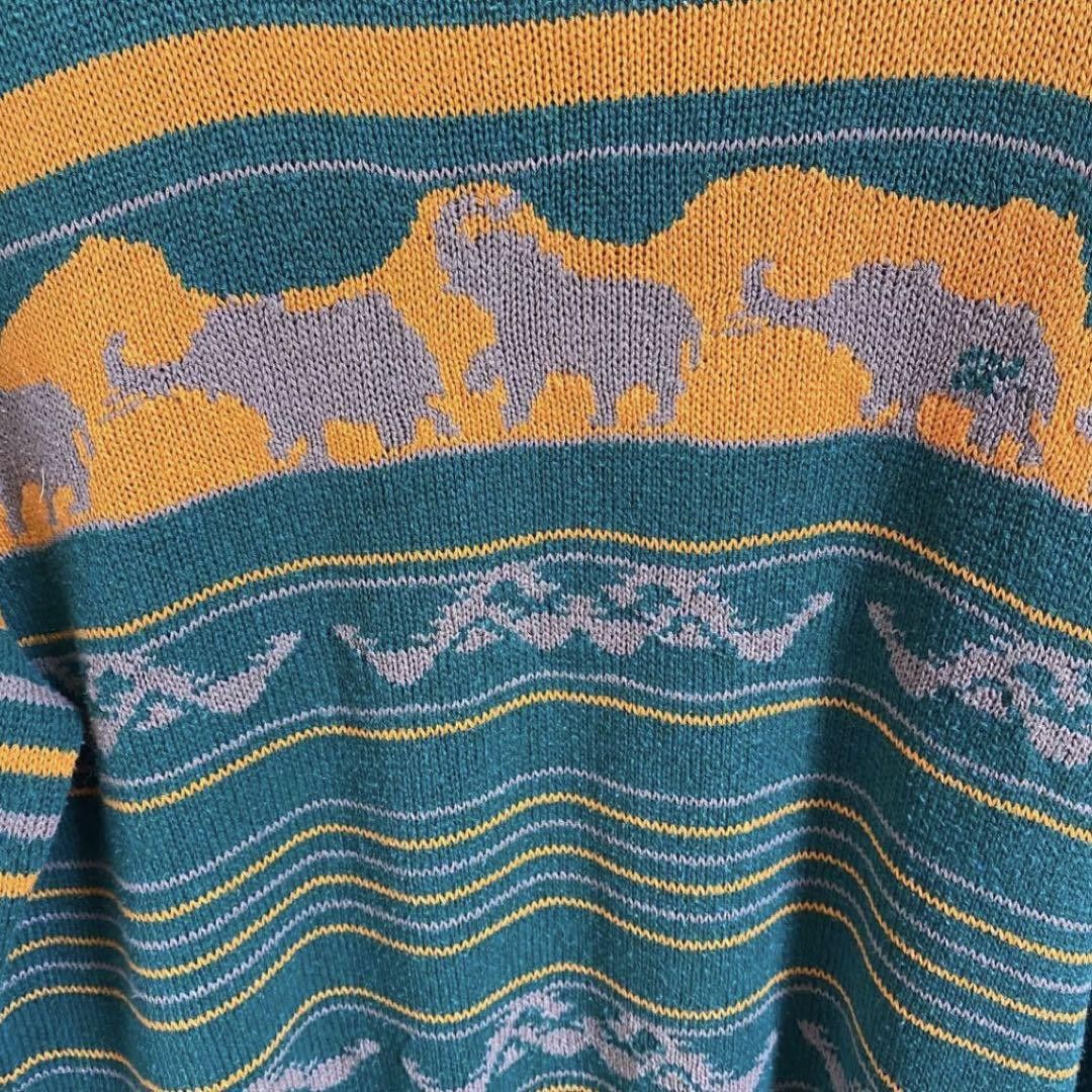 Undercover UNDERCOVER 1997SS Elephant Knit Green Free Size Size ONE SIZE - 8 Thumbnail