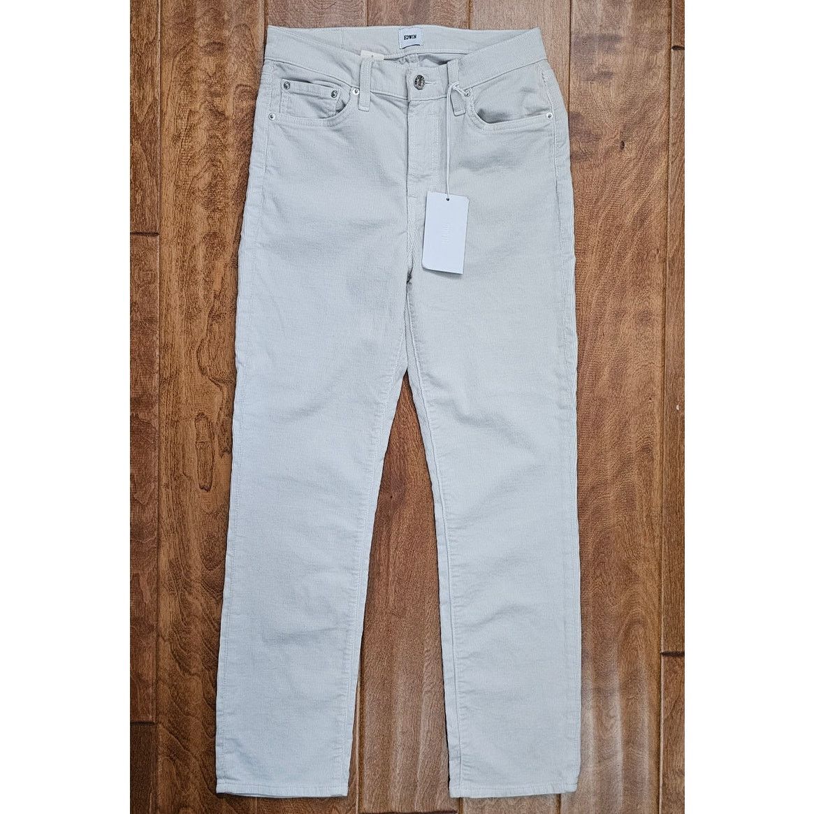 Edwin NWT Anthropologie EDWIN Bree Glacier Corduroy Pants Jeans 26 Size 26" / US 2 / IT 38 - 1 Thumbnail