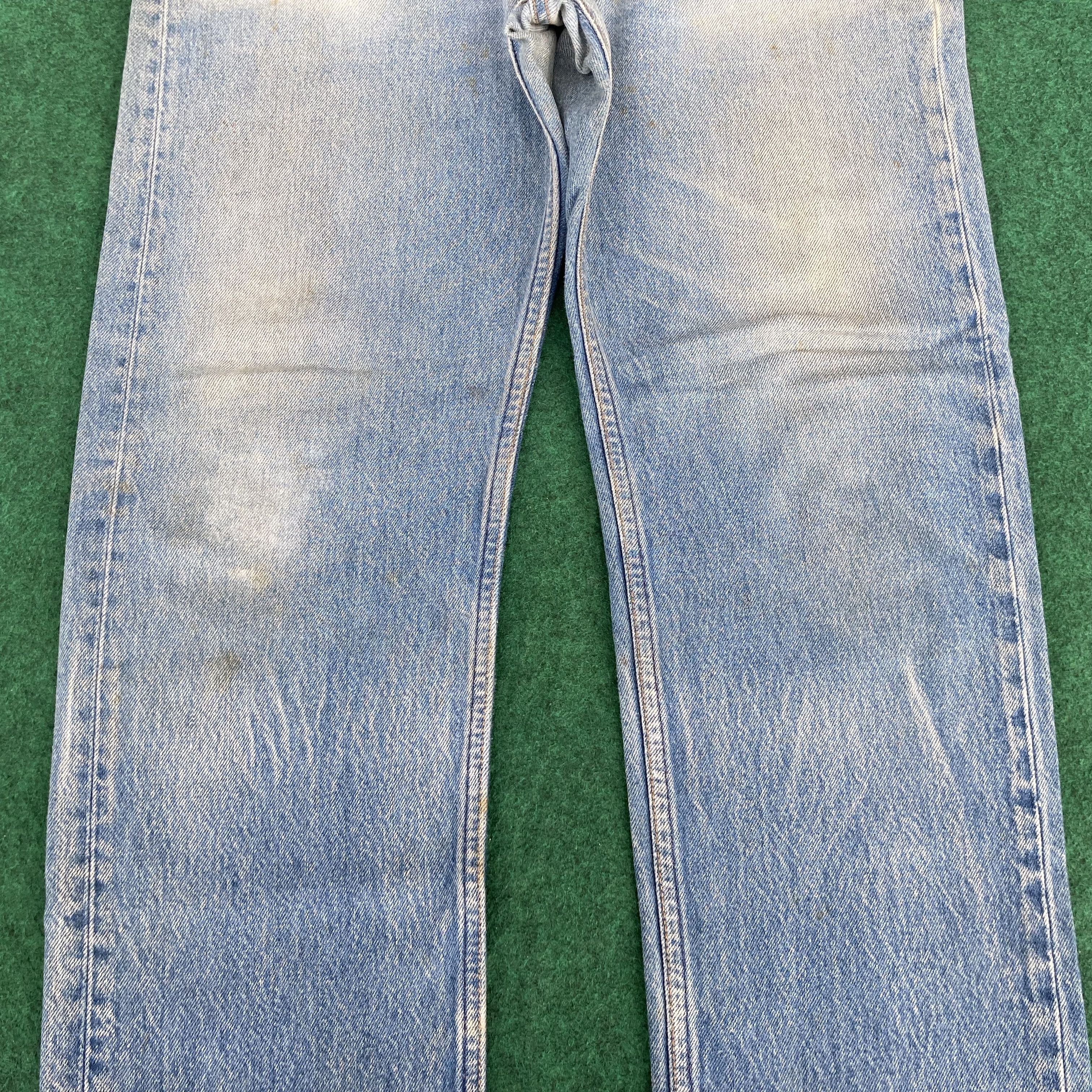 Levi's × Vintage Vtg Levis 501xx Faded Blue Sz 33 Punk Grunge Jeans Size US 33 - 9 Thumbnail