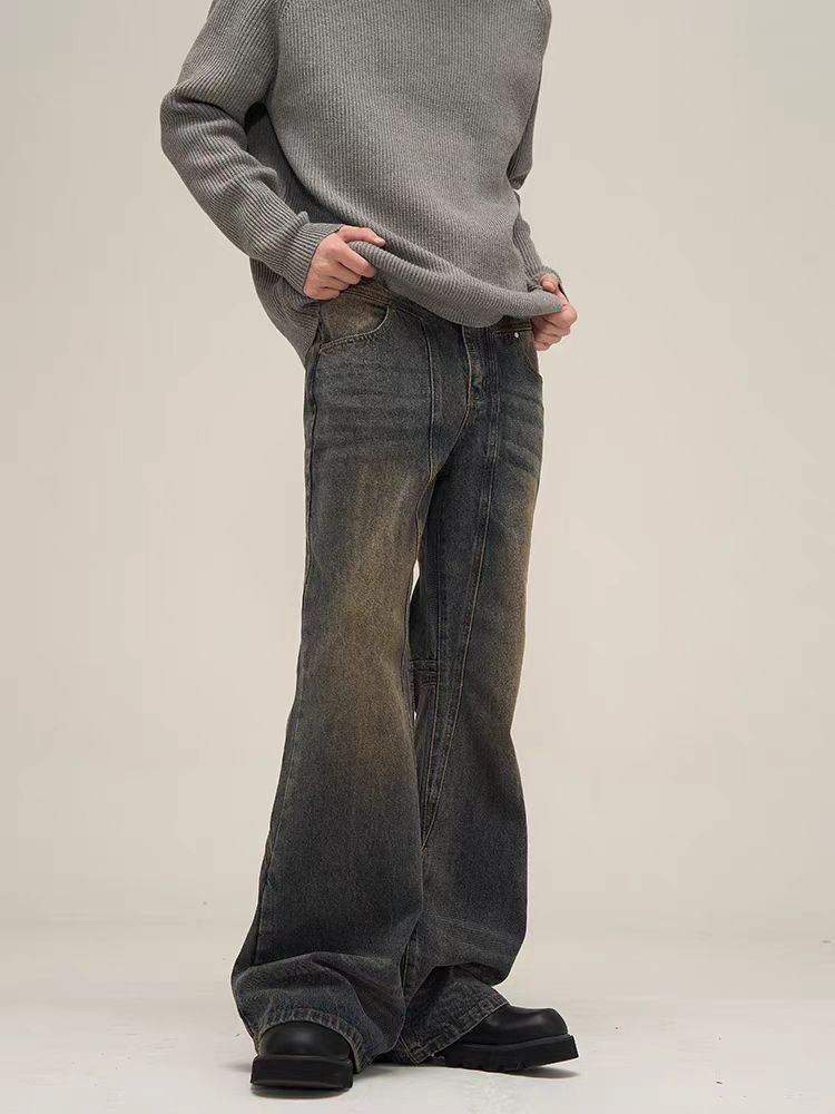 Japanese Brand × Jean Vintage micro flare street jeans Size US 32 / EU 48 - 1 Thumbnail