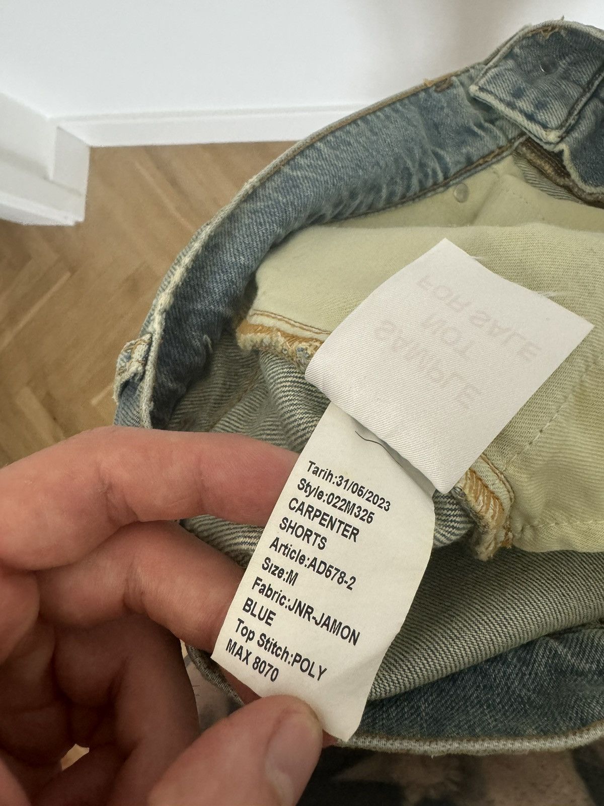 Misbhv MISBHV Sample Denim Jeans Jorts Baggy Shorts Hype Designer Size US 32 / EU 48 - 6 Thumbnail