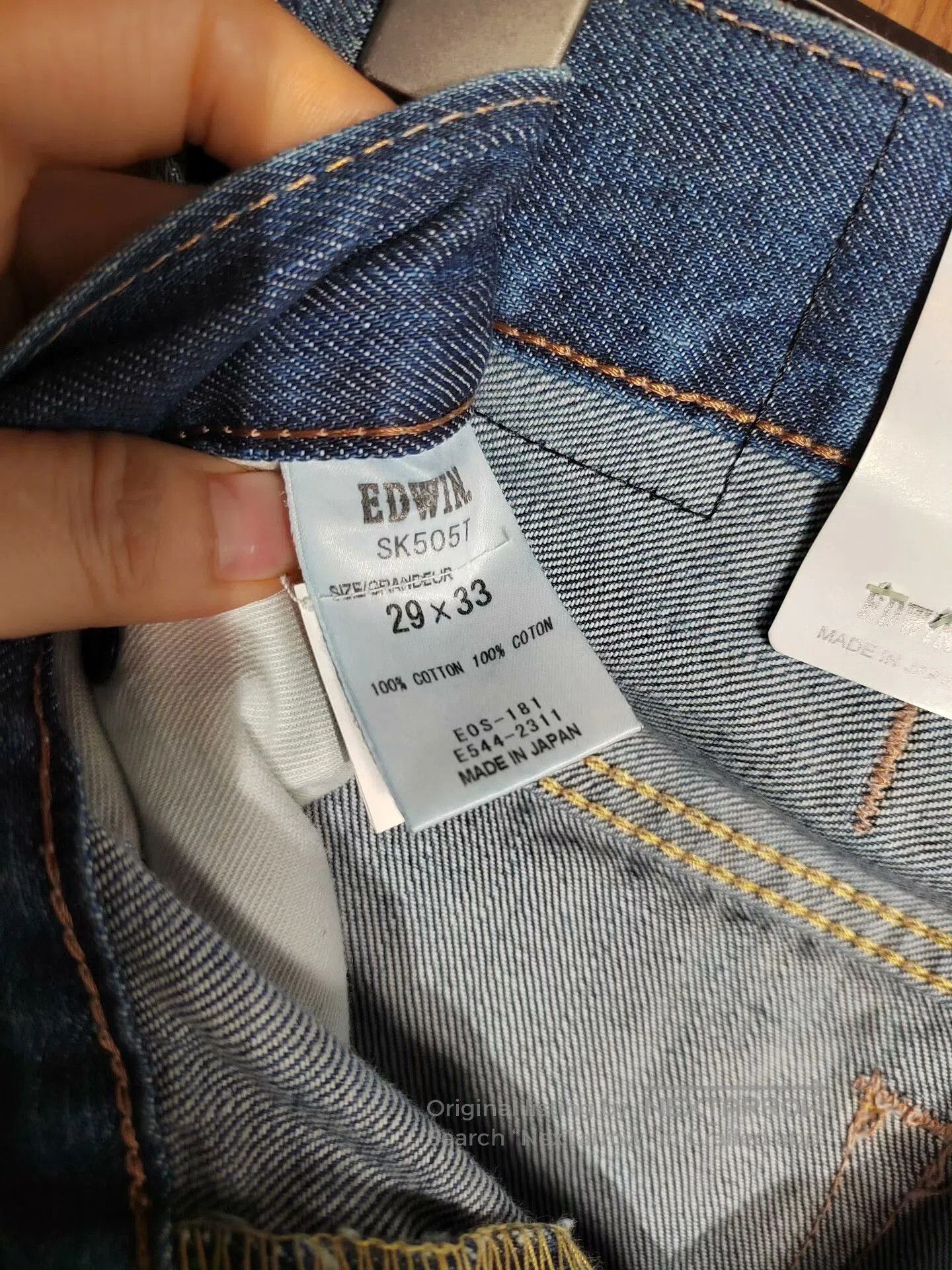 Edwin EDWIN Denim Jeans with Classic Wash Design. Size US 29 - 6 Thumbnail